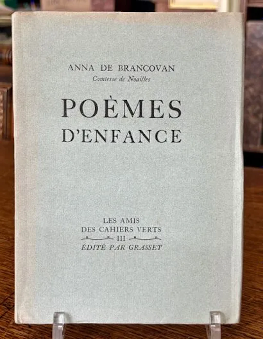 Anna de Noailles — Poèmes d'enfance, 1928 - Lot 15