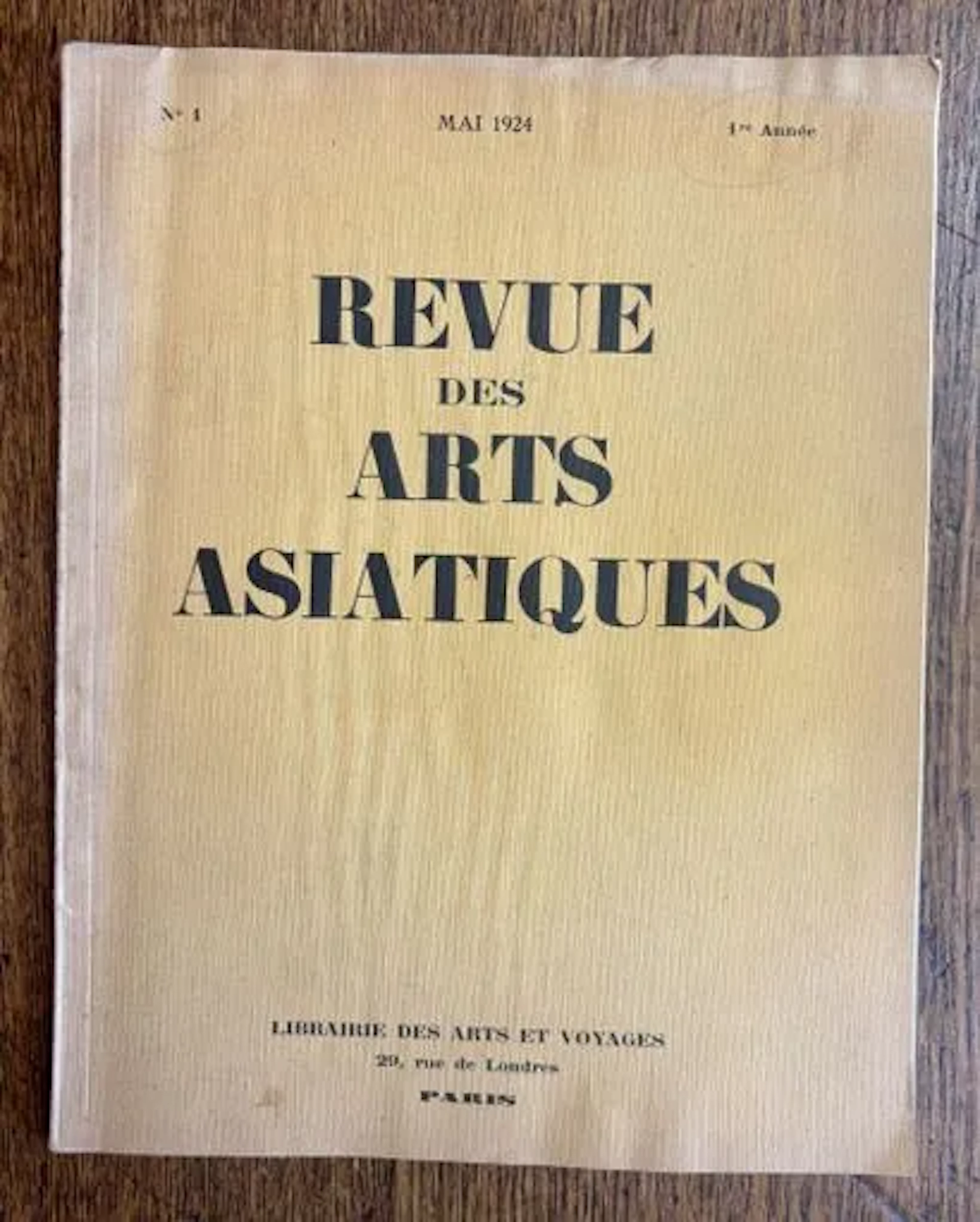 REVUE DES ARTS ASIATIQUES — N° 1, mai 1924 - Lot 264