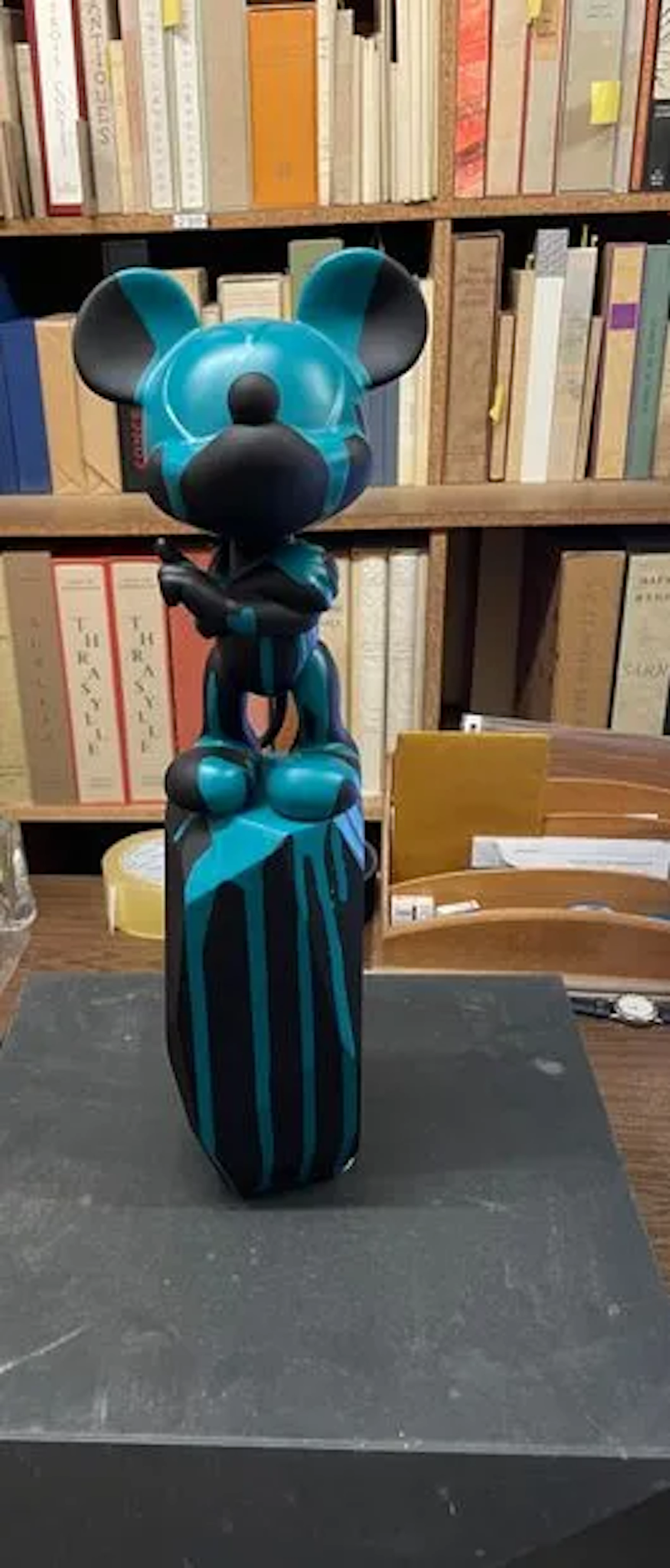 Mickey Flow Medium 43 cm (Black & Turquoise) - Arik Levy - Lot 44