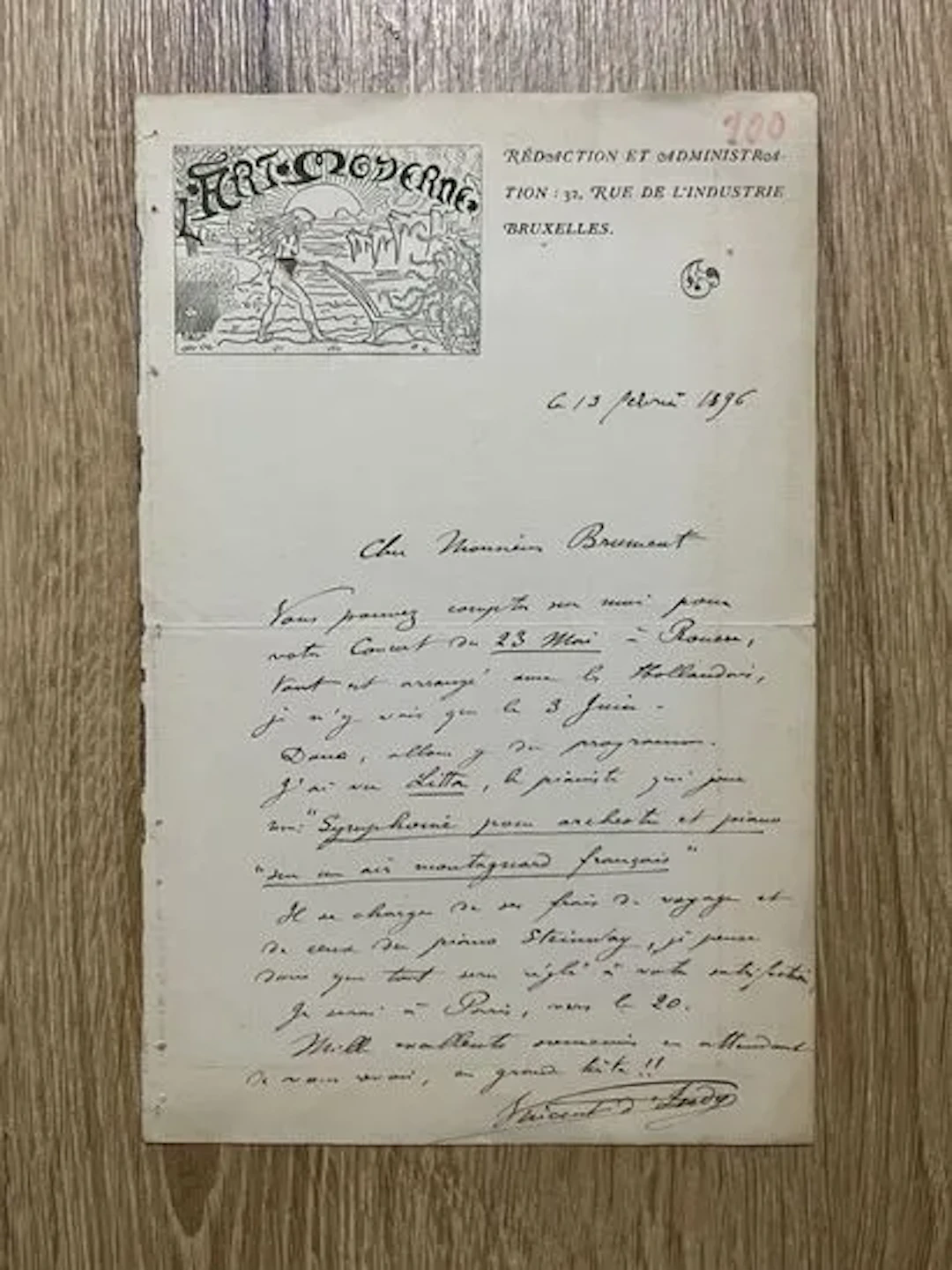 D'INDY (Vincent) (1851-1931) - Lot 88