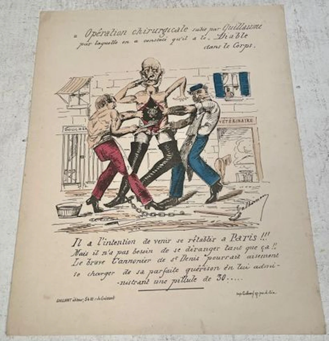 Opération chirurgicale subie par Guillaume - Lot 248
