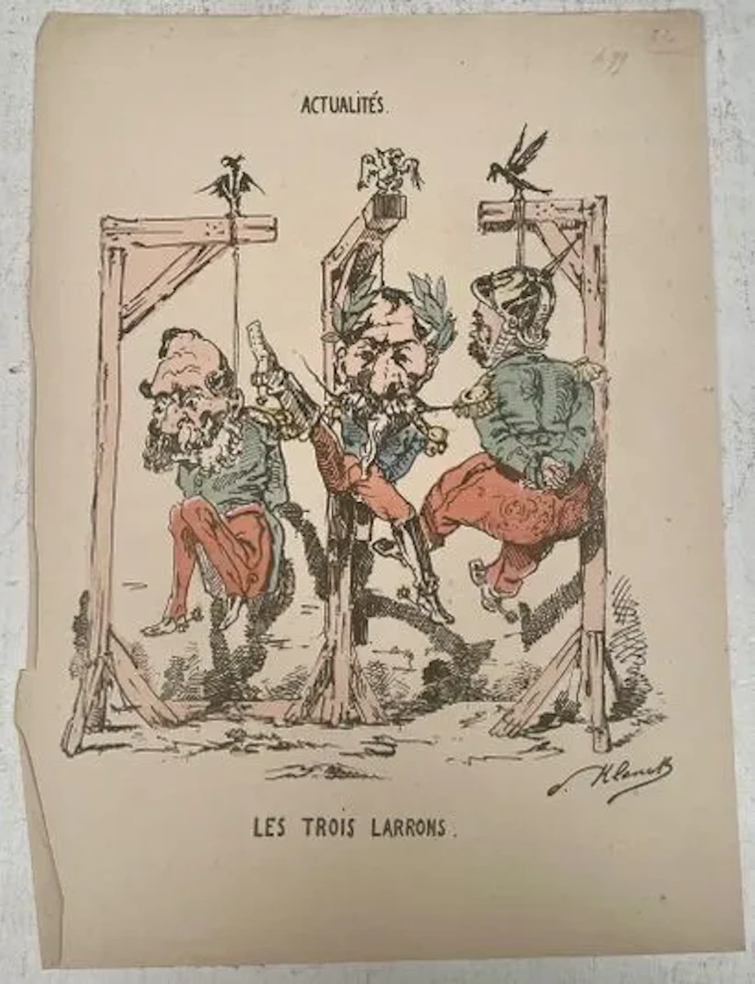 LES TROIS LARRONS - Lot 234