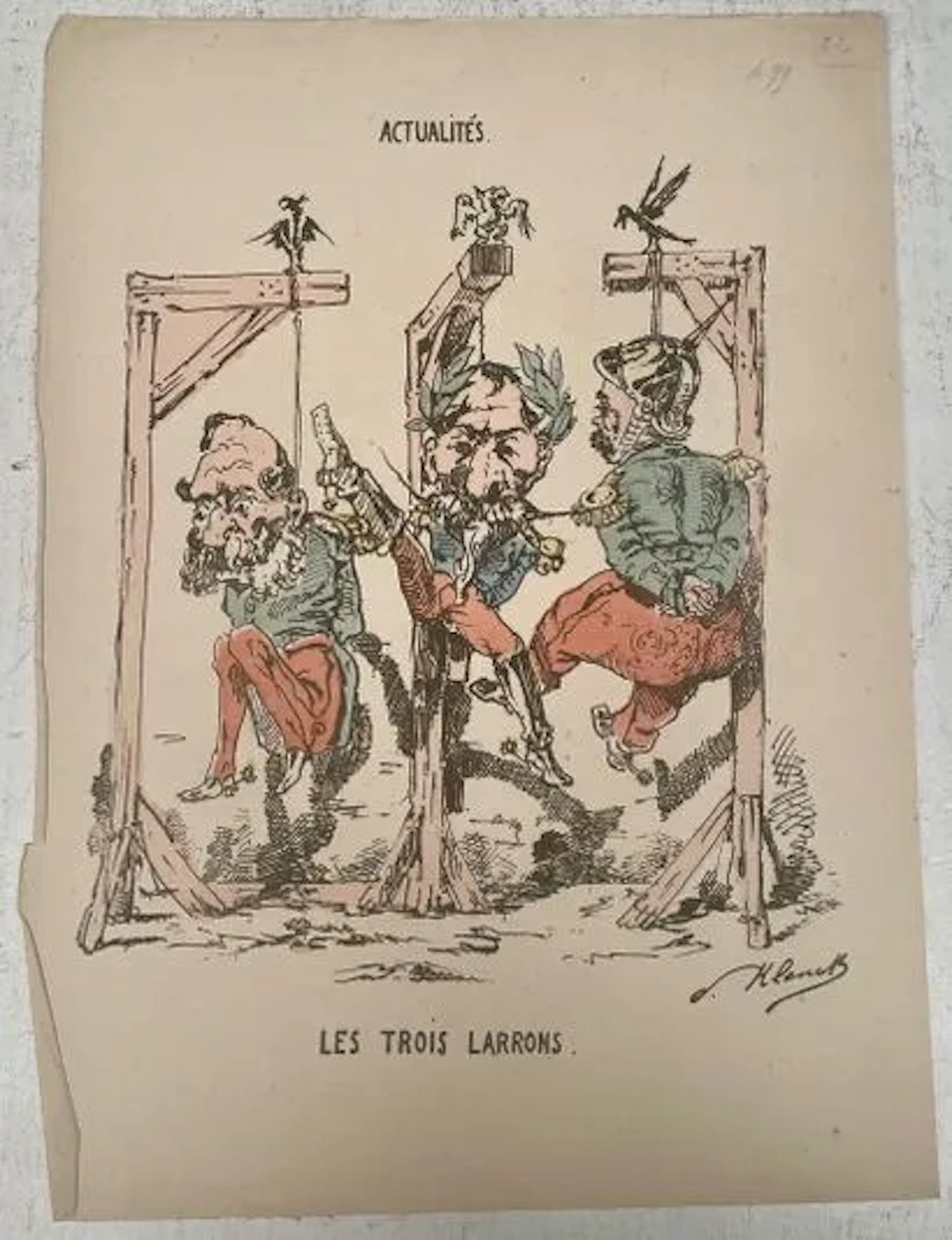 LES TROIS LARRONS - Lot 234