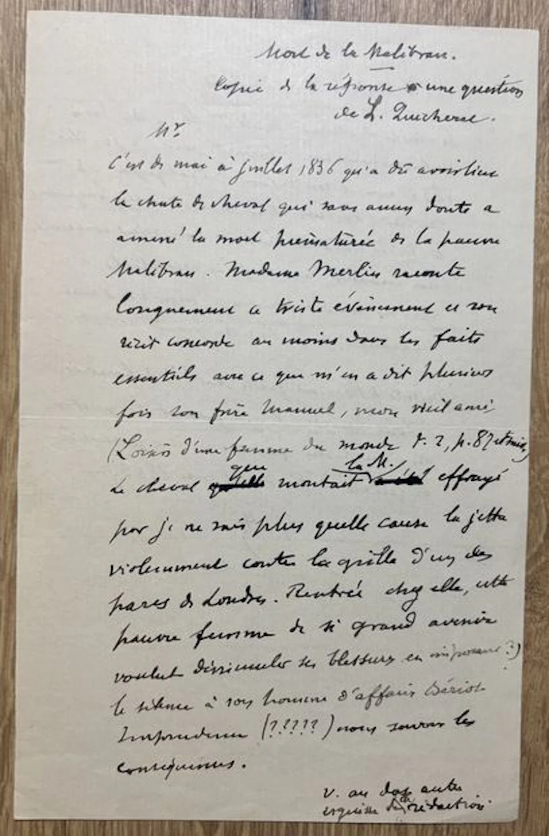 QUICHERAT (Louis). (1799–1884). French historian, archaeolog - Lot 273