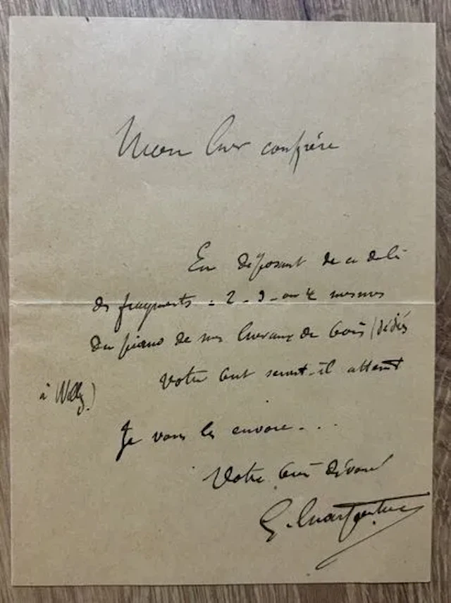CHARPENTIER (Gustave) (1860-1956). Compositeur français. Gra - Lot 51
