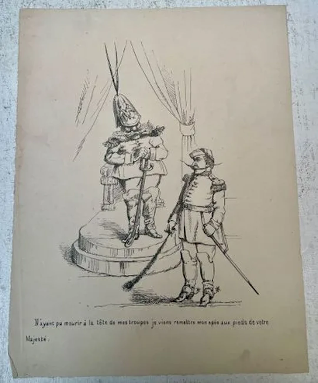 « N'AYANT PU MOURIR À LA TÊTE DE MES TROUPES… » - Lot 14