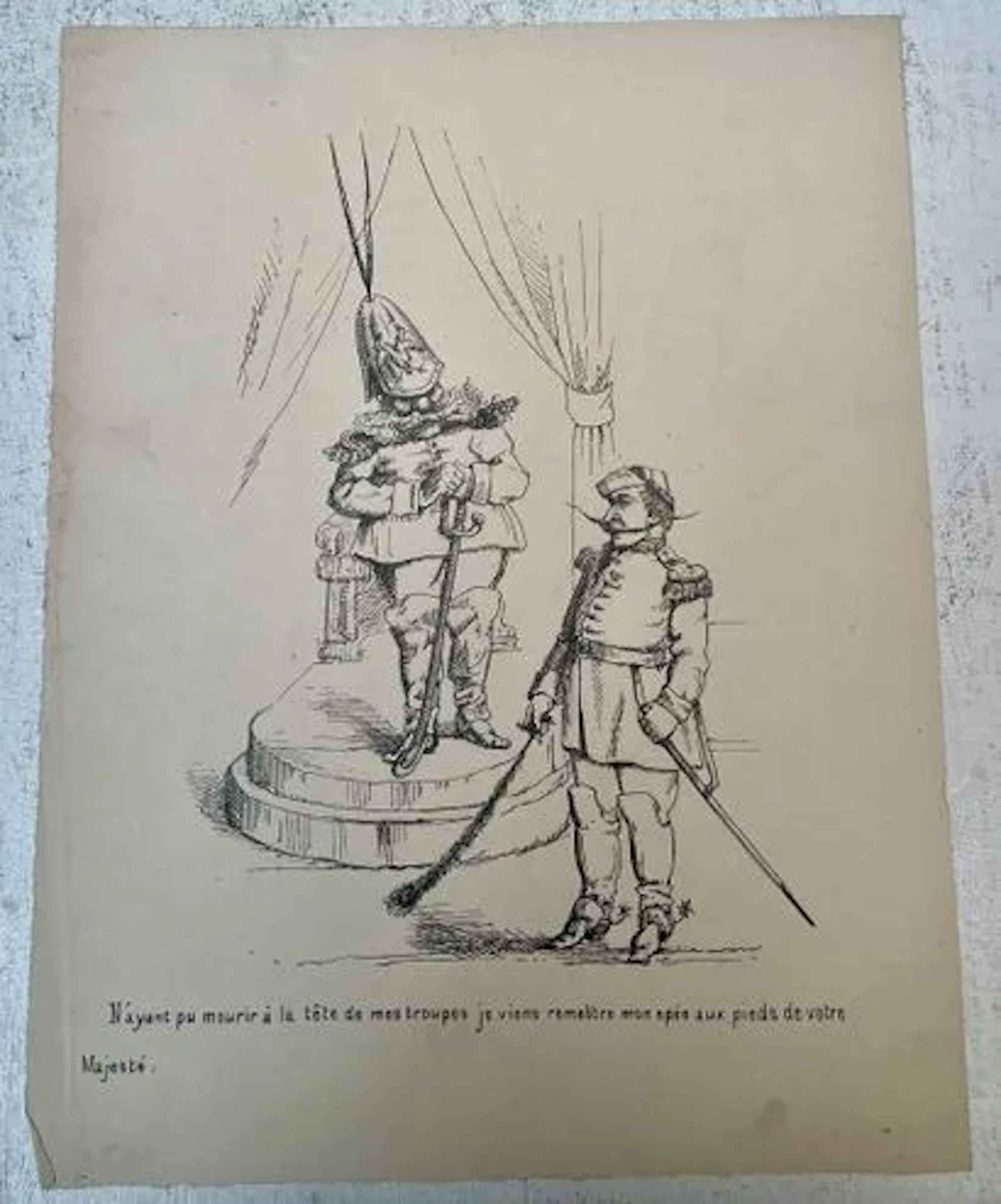 « N'AYANT PU MOURIR À LA TÊTE DE MES TROUPES… » - Lot 14