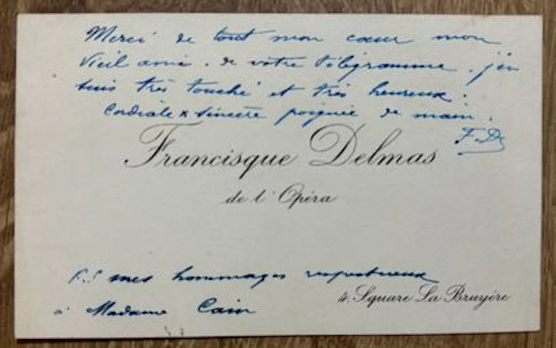 DELMAS (Jean-François dit Francisisque) (1861-1933). Chanteu - Lot 102
