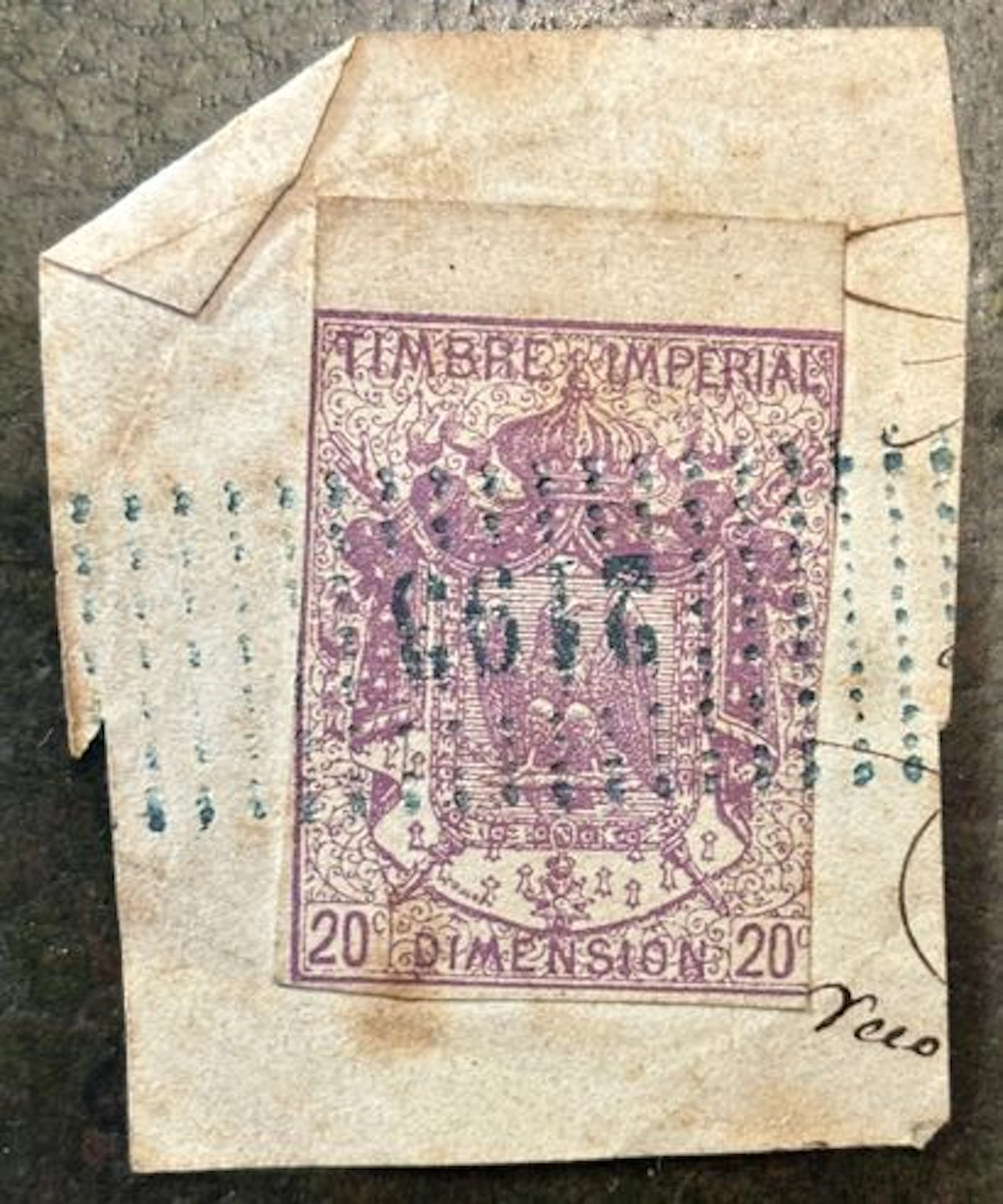 TUNISIE — Timbre fiscal / papier timbré — 20 centimes - Lot 288