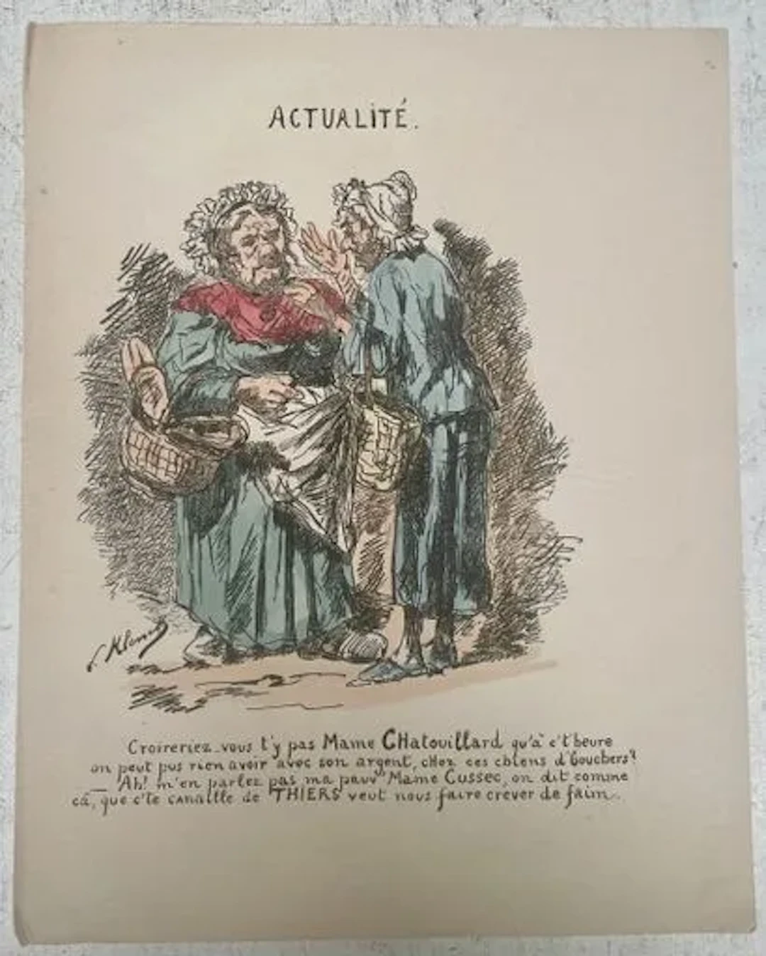 THIERS ET LA VIANDE - Lot 282