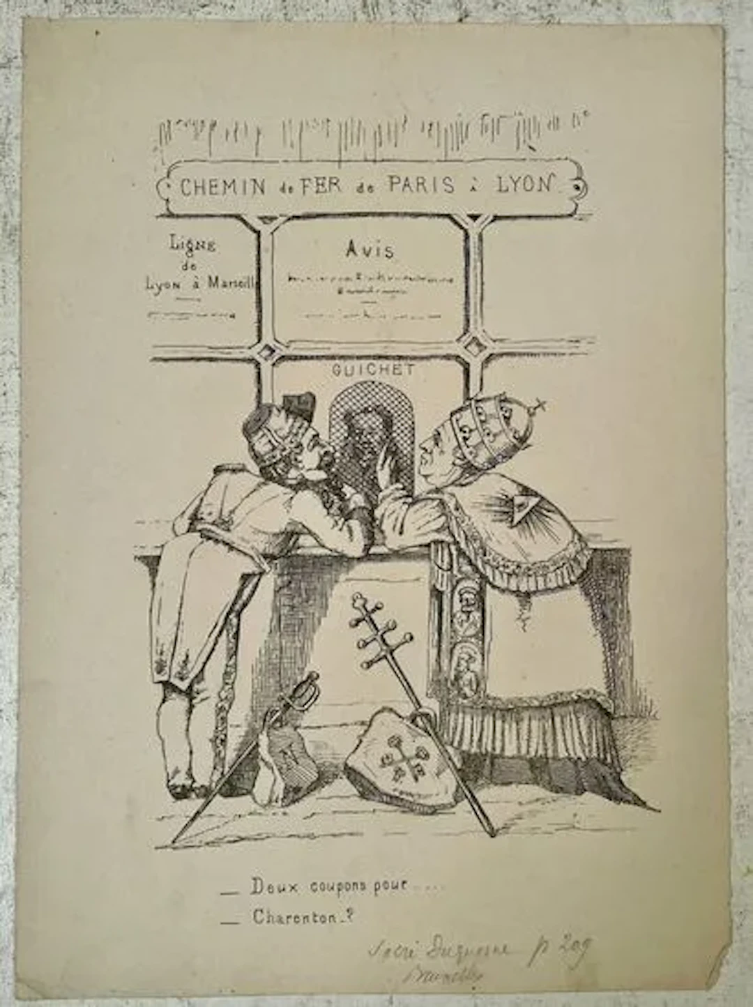“TWO TICKETS TO… CHARENTON?” - Lot 5