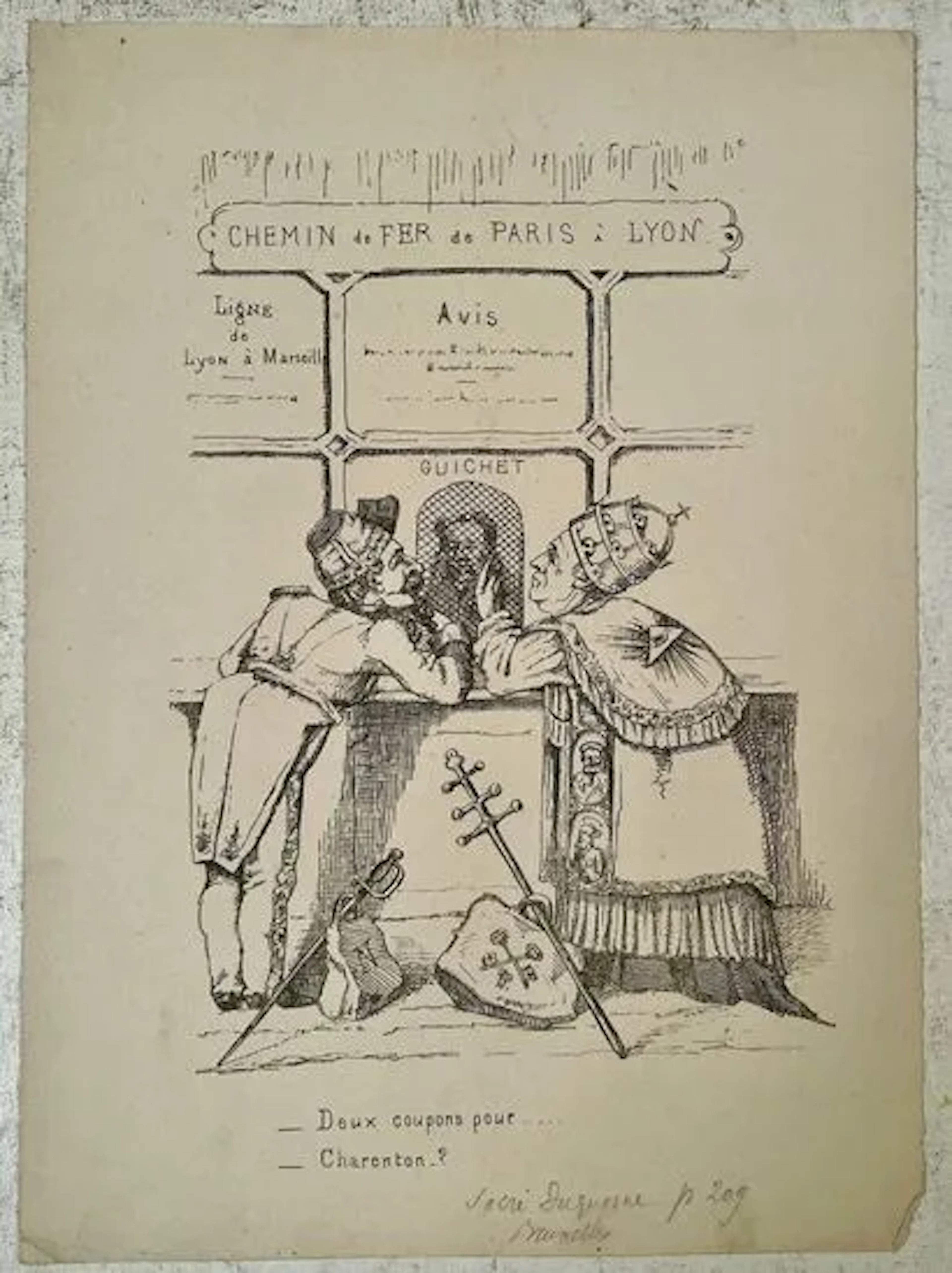 “TWO TICKETS TO… CHARENTON?” - Lot 5