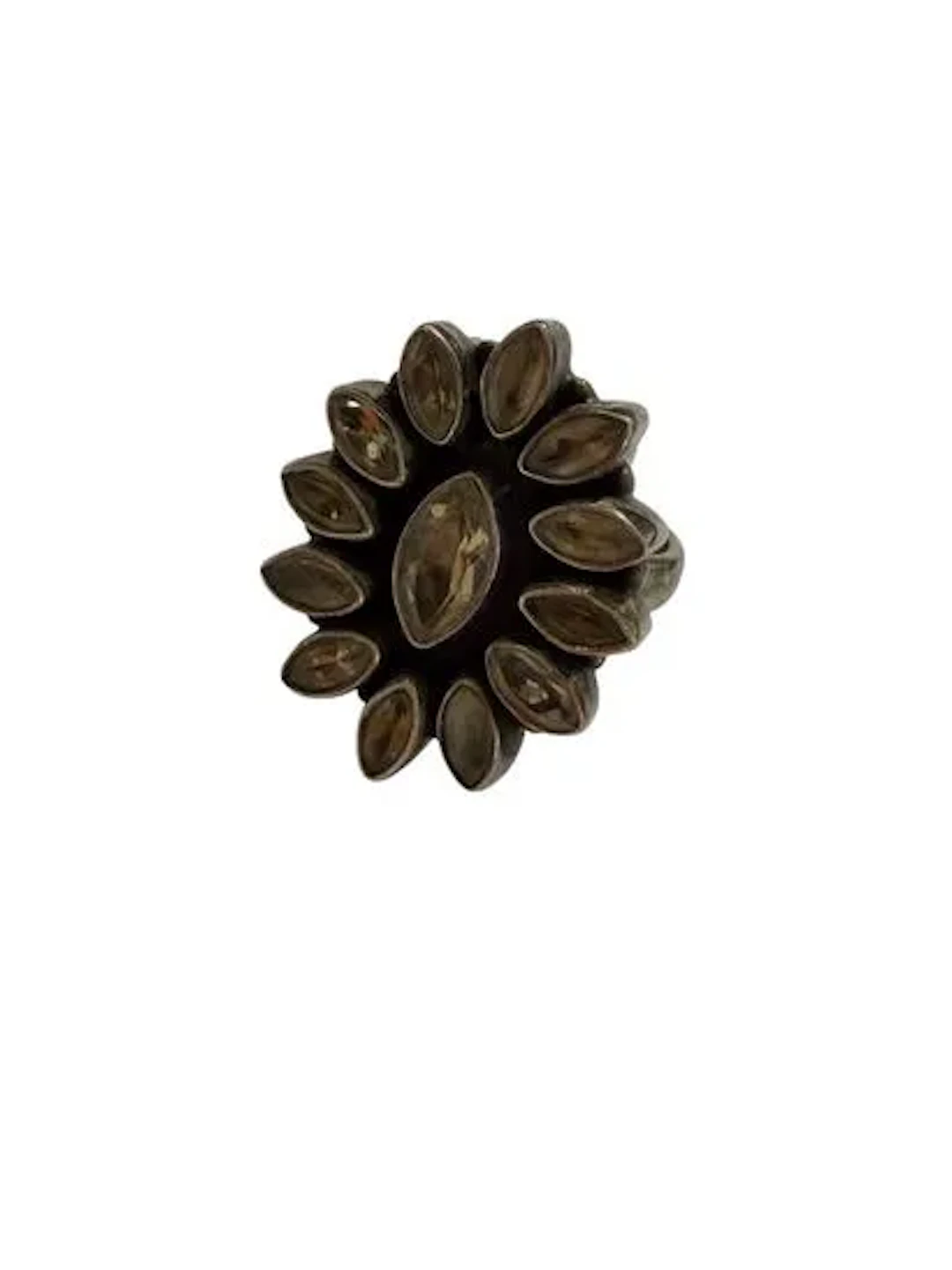 LARGE BAGUE FLEUR ARGENT - Lot 63