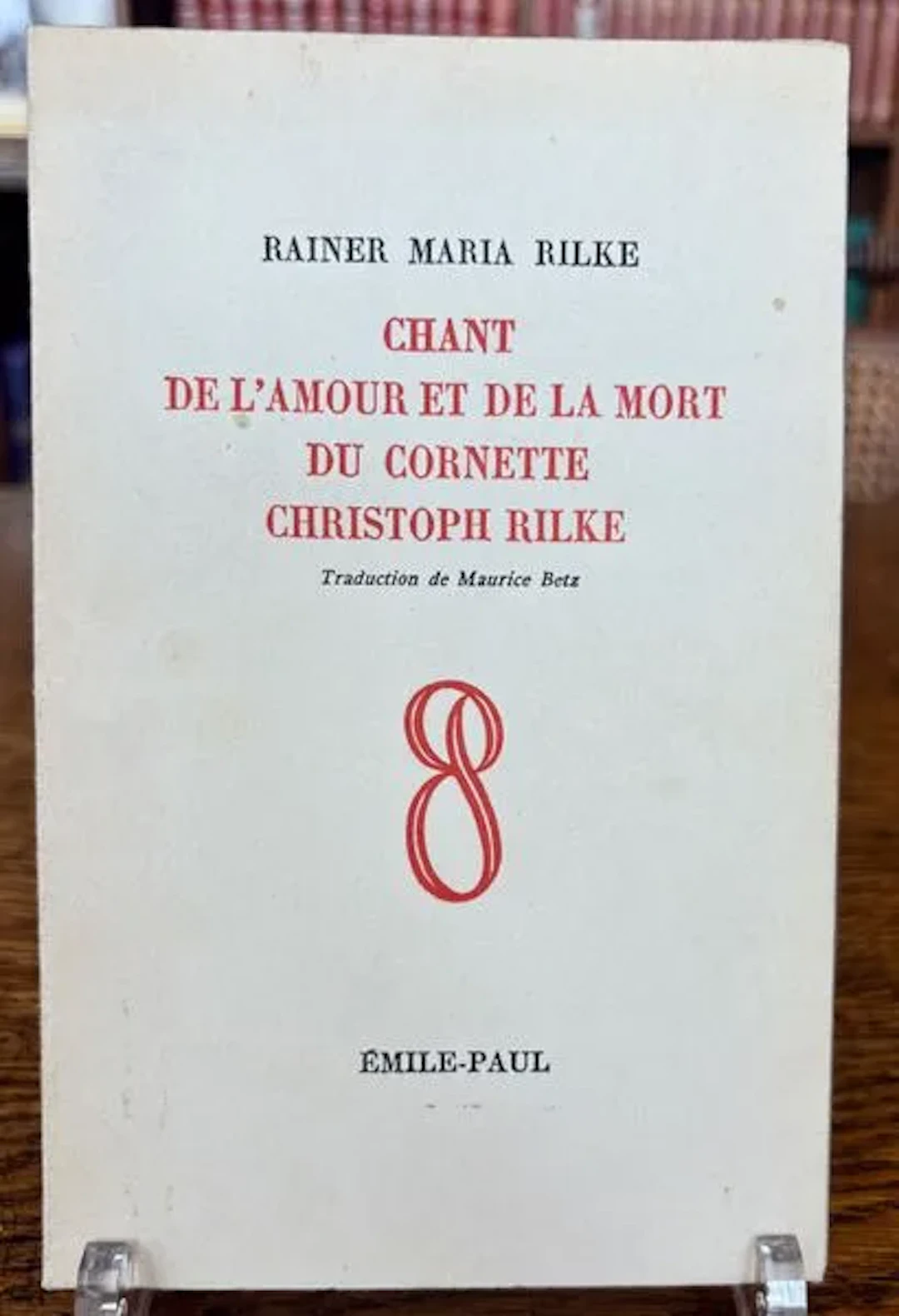 RILKE (Rainer Maria). CHANT DE L'AMOUR ET DE LA MORT DU CORN - Lot 250