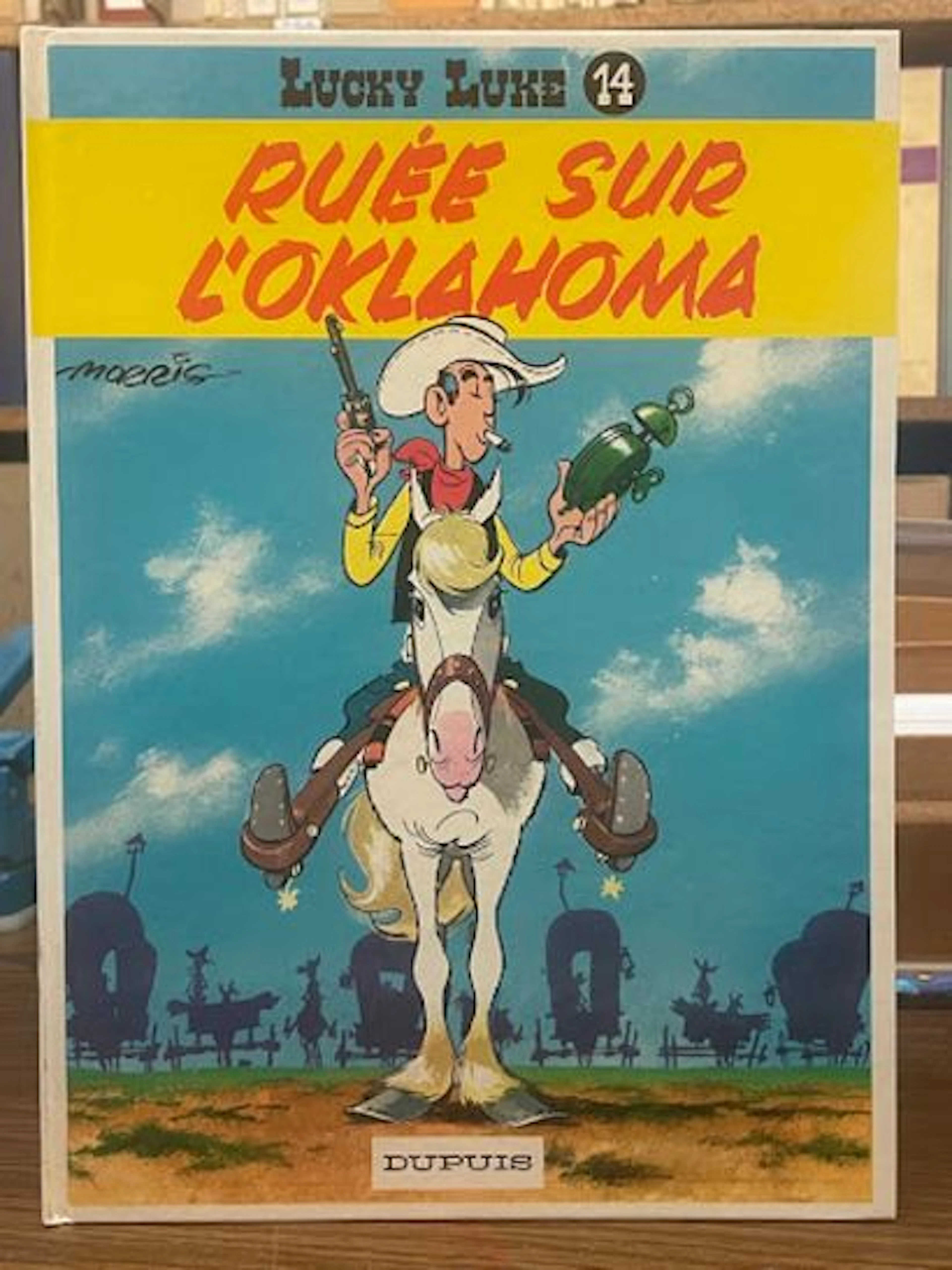 BD Lucky Luke - Ruée sur l'Oklahoma - Réédition Dupuis 1990 - Lot 273