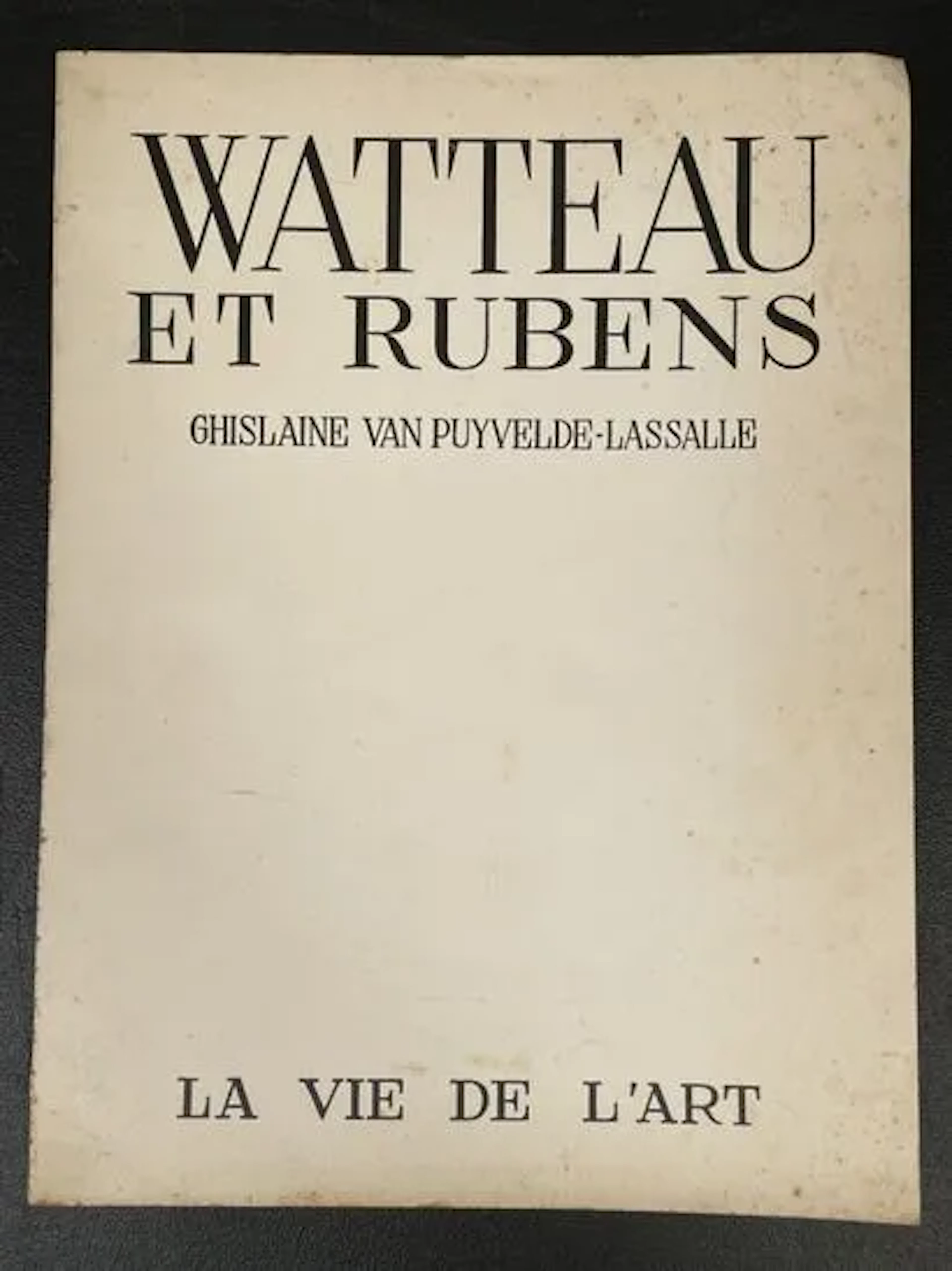 VAN PUYVELDE-LASSALLE (Ghislaine). Watteau and Rubens. - Lot 303