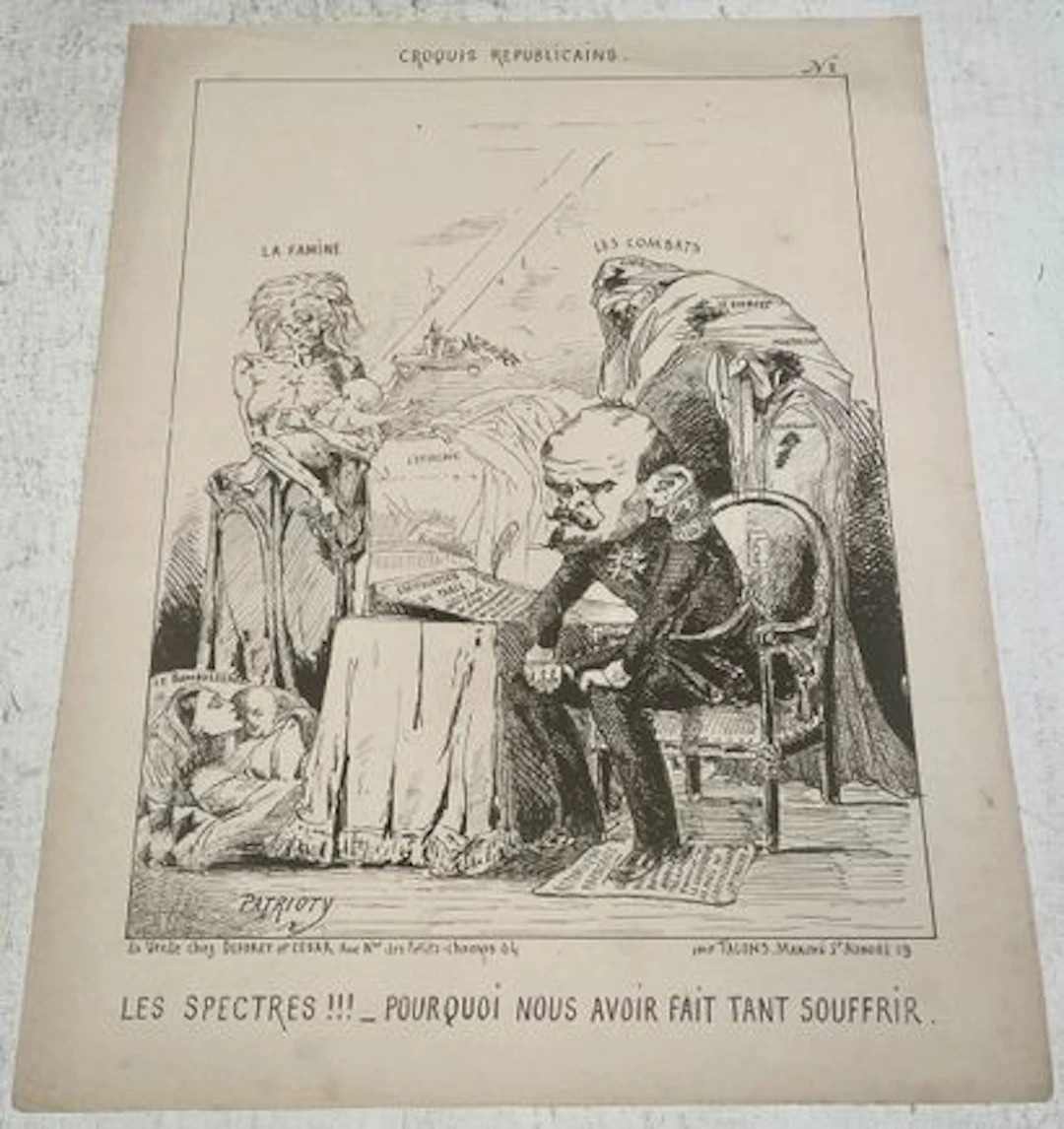 PATRIOTY. Republican Sketches. No. 2. The Spectres!!! — Why - Lot 255