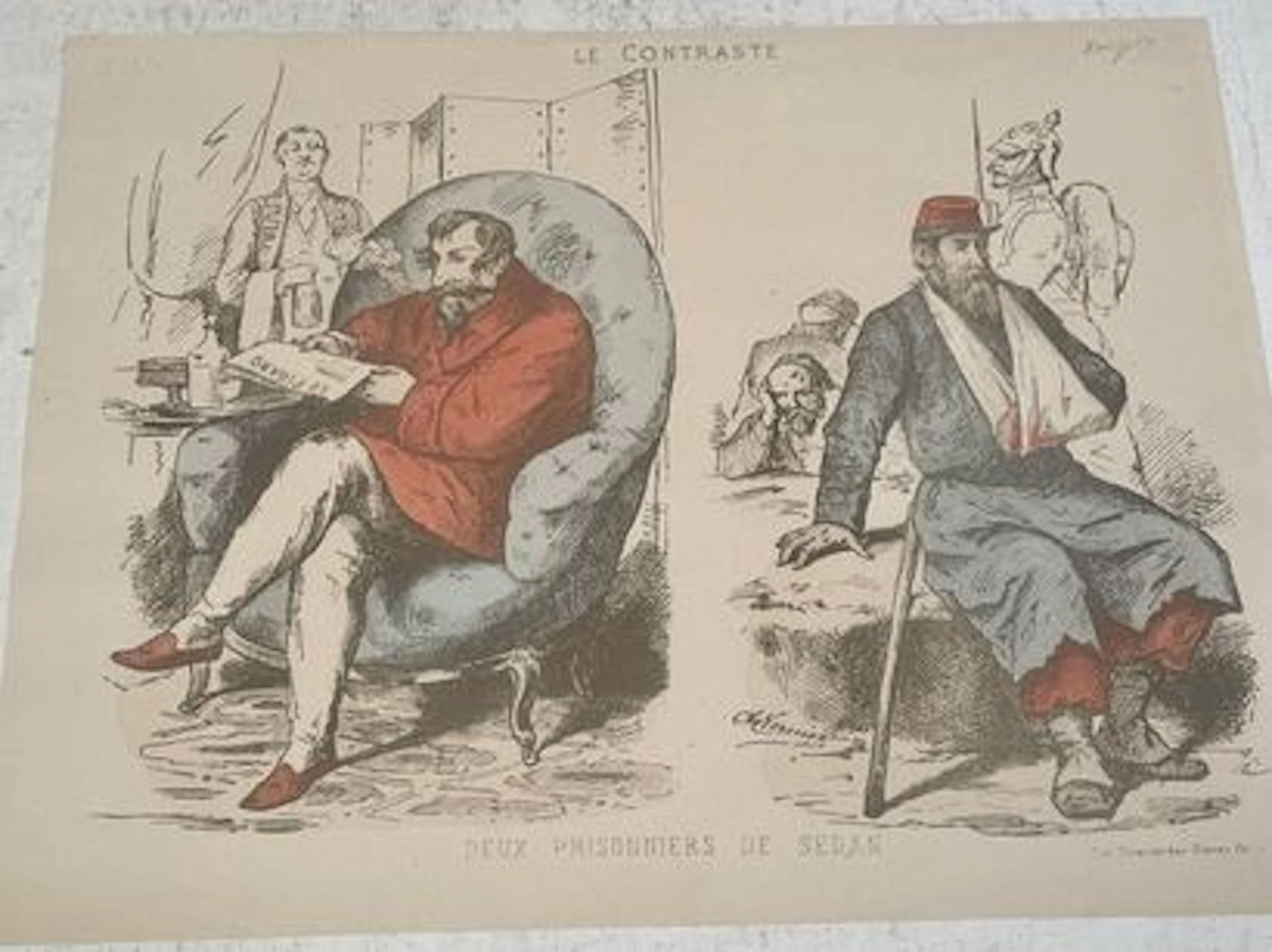 LE CONTRASTE — DEUX PRISONNIERS DE SEDAN - Lot 195