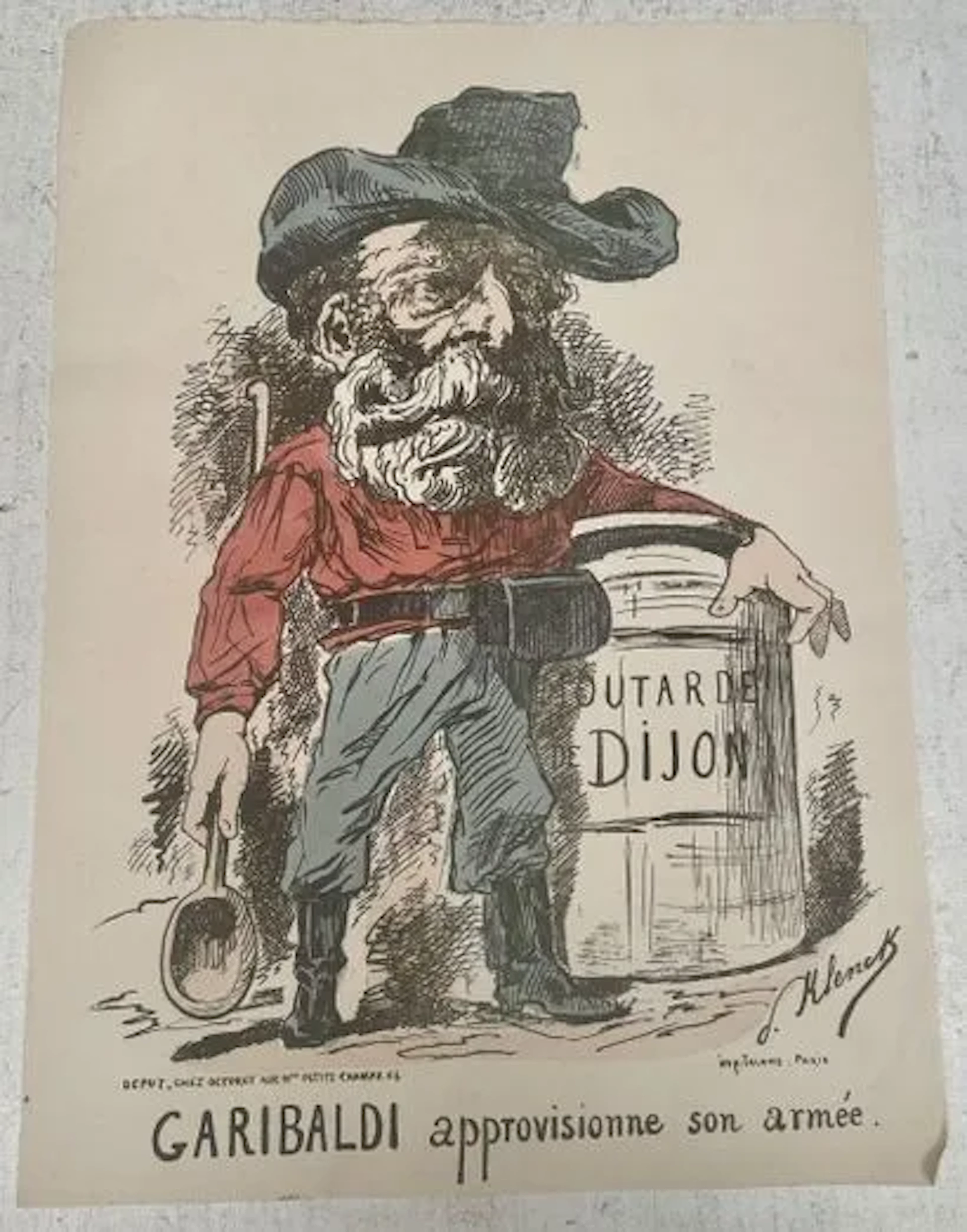 GARIBALDI APPROVISIONNE SON ARMÉE - Lot 113