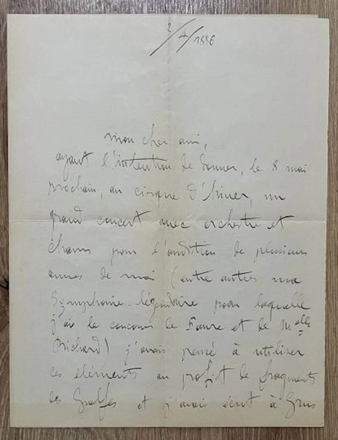 GODARD (Benjamin) (1849–1895). French composer, violinist, a - Lot 186