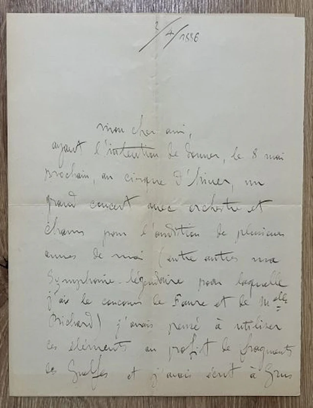 GODARD (Benjamin) (1849–1895). French composer, violinist, a - Lot 186