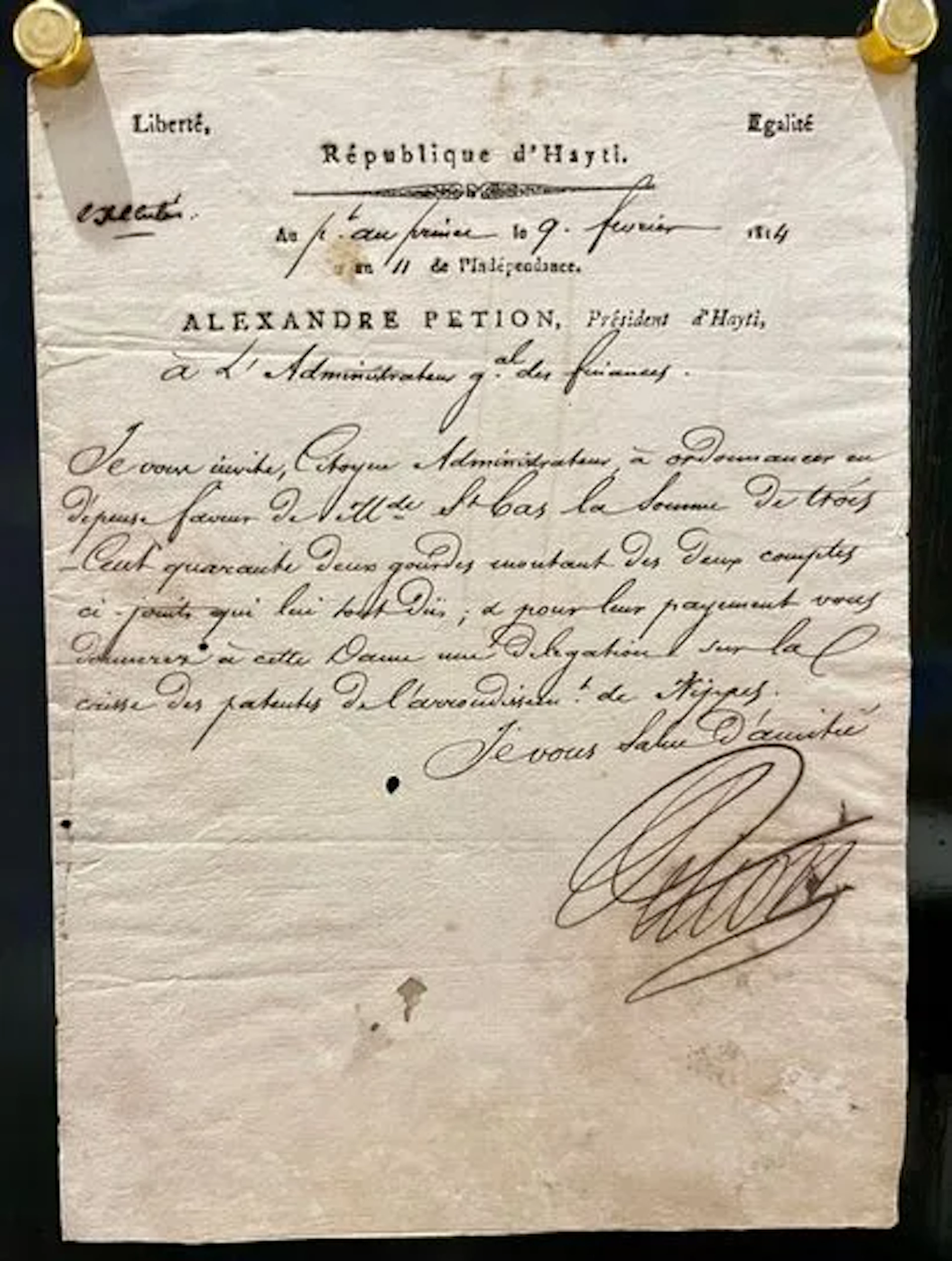 PÉTION, Alexandre (1770-1818) - Lot 216