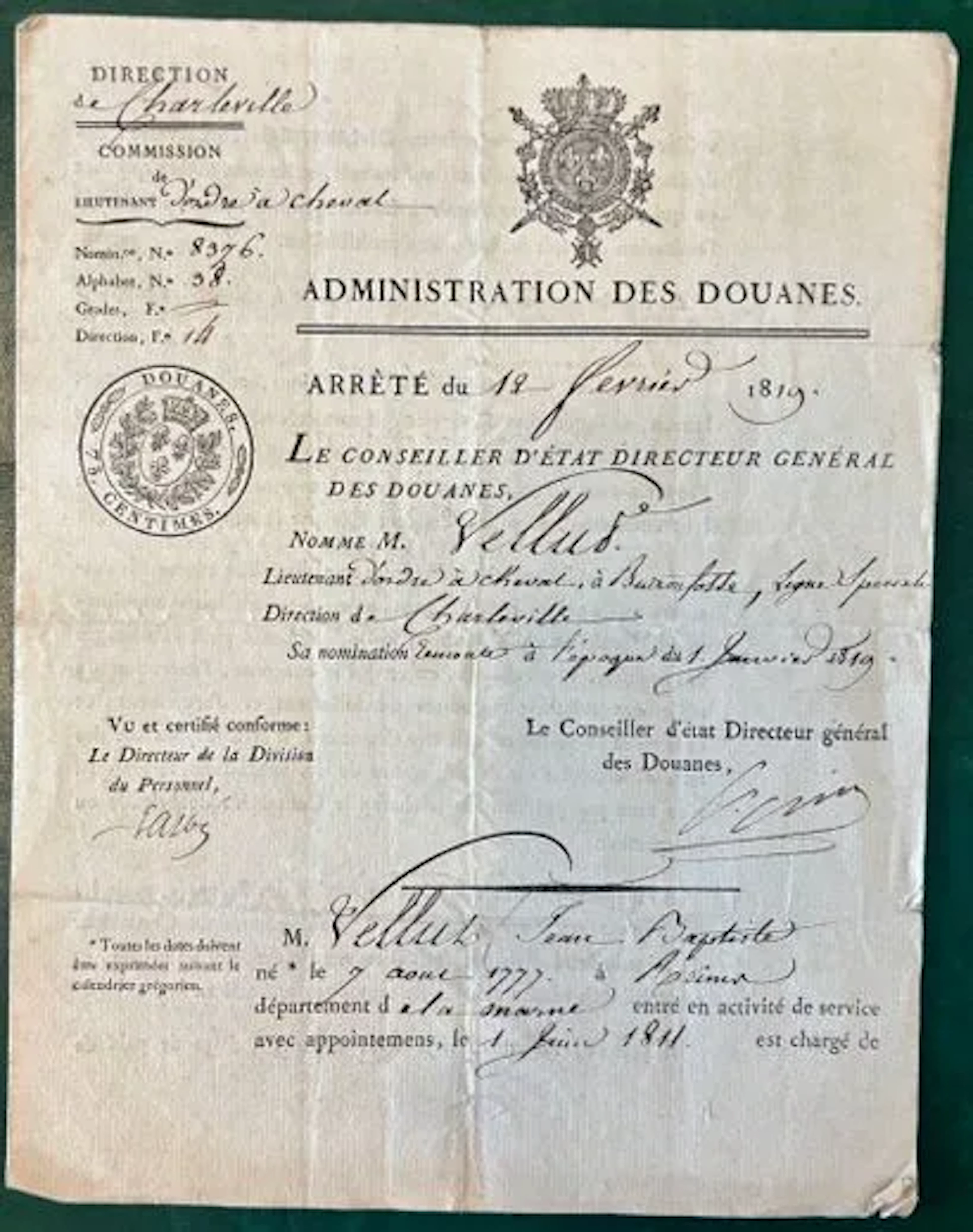 CUSTOMS ADMINISTRATION. - Lot 24
