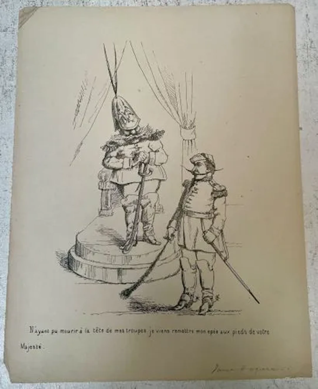 « N'AYANT PU MOURIR À LA TÊTE DE MES TROUPES… » - Lot 13