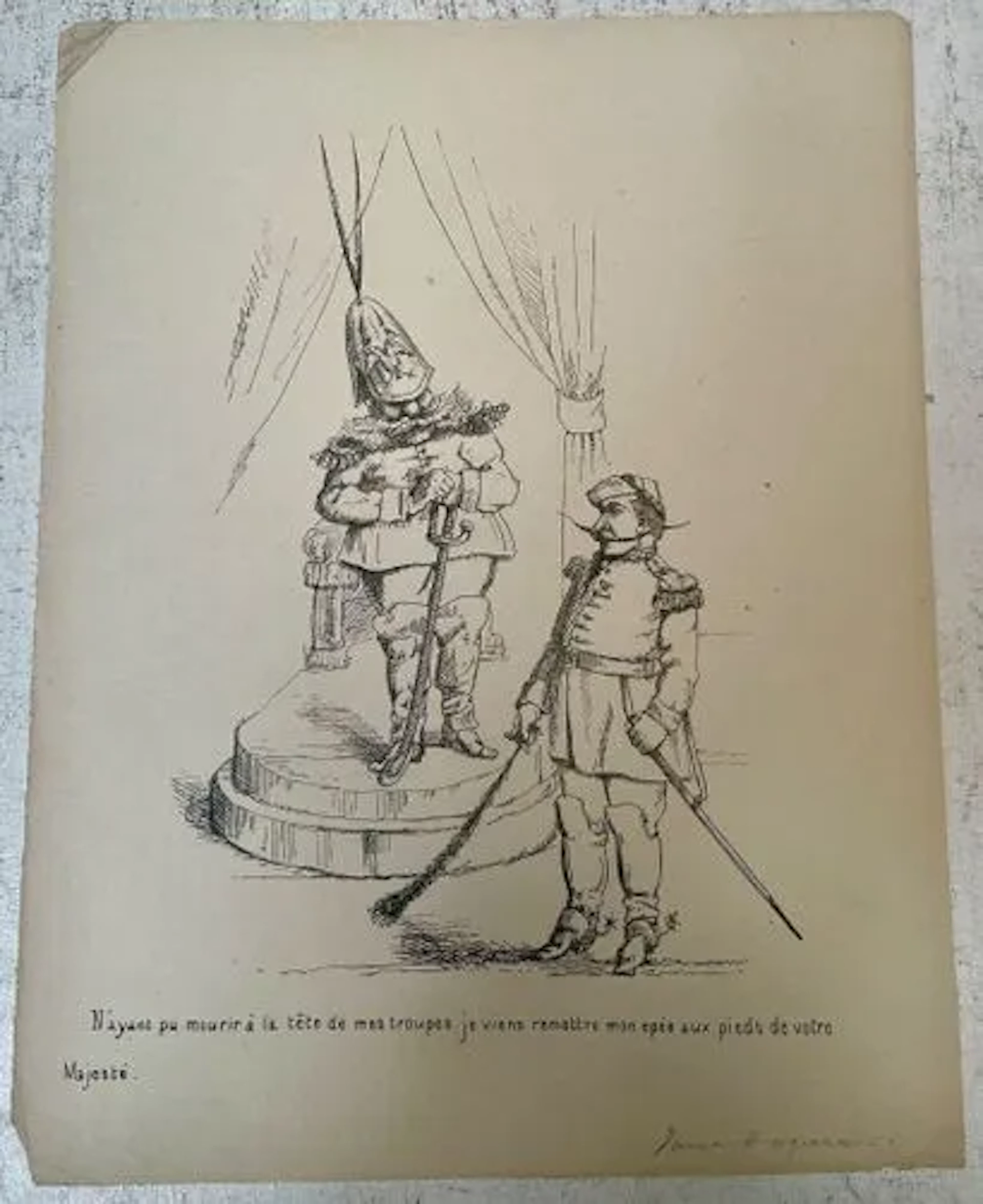 « N'AYANT PU MOURIR À LA TÊTE DE MES TROUPES… » - Lot 13