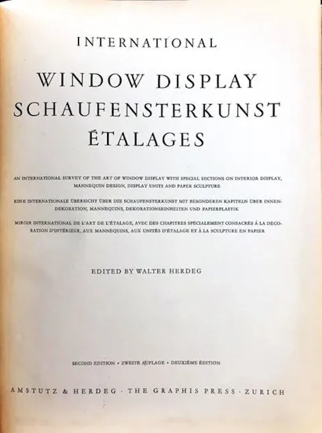[Etalagisme]. HERDEG Walter. International window display. É - Lot 180