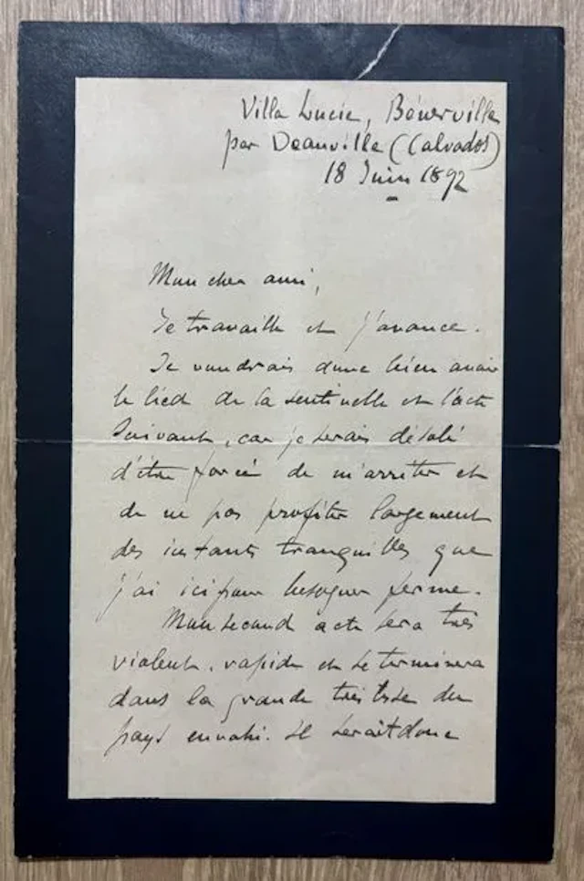 BRUNEAU (Alfred) (1857–1934). French composer and conductor. - Lot 26
