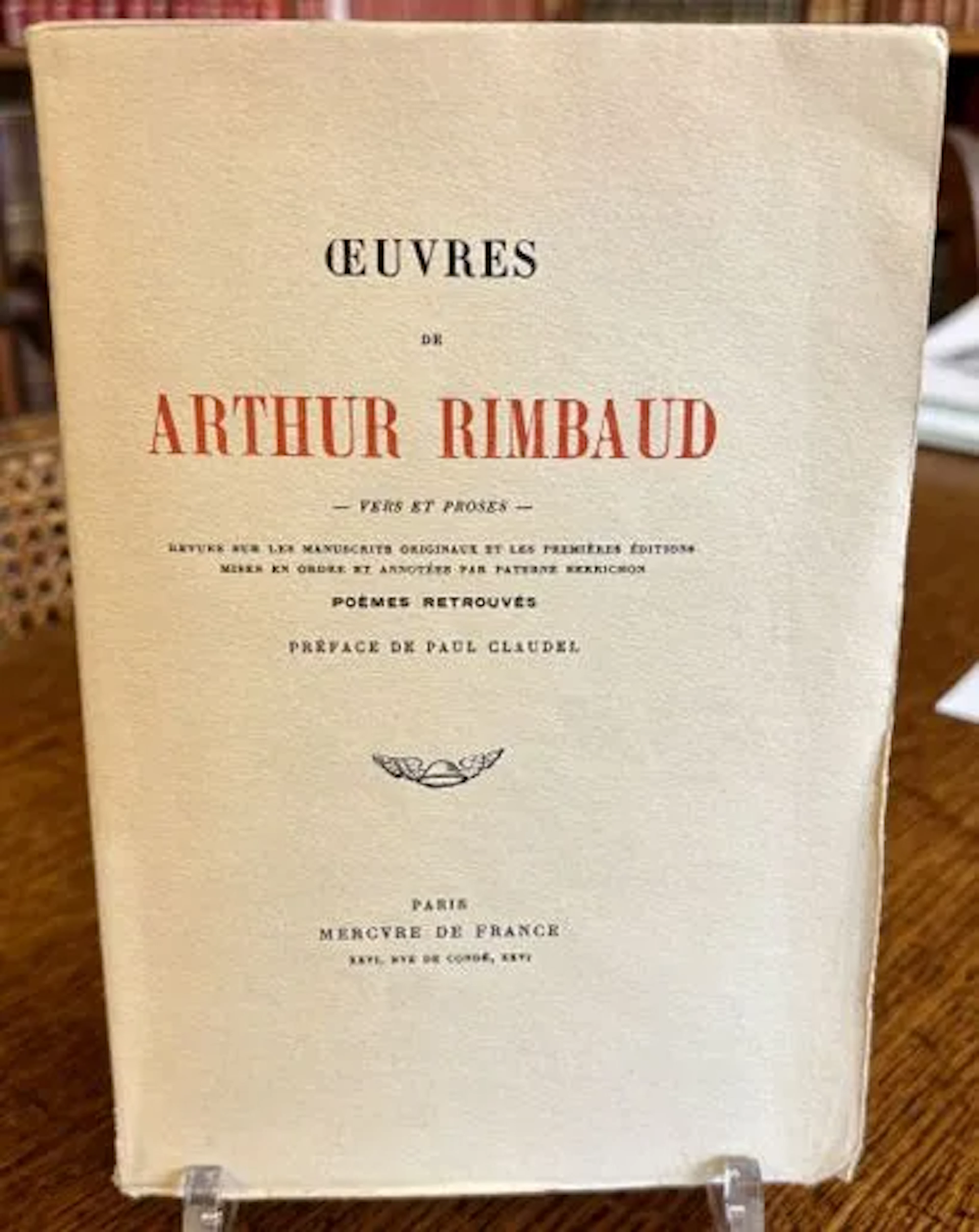 RIMBAUD (Arthur). Works. Poetry and Prose. Paris, Mercure de - Lot 251