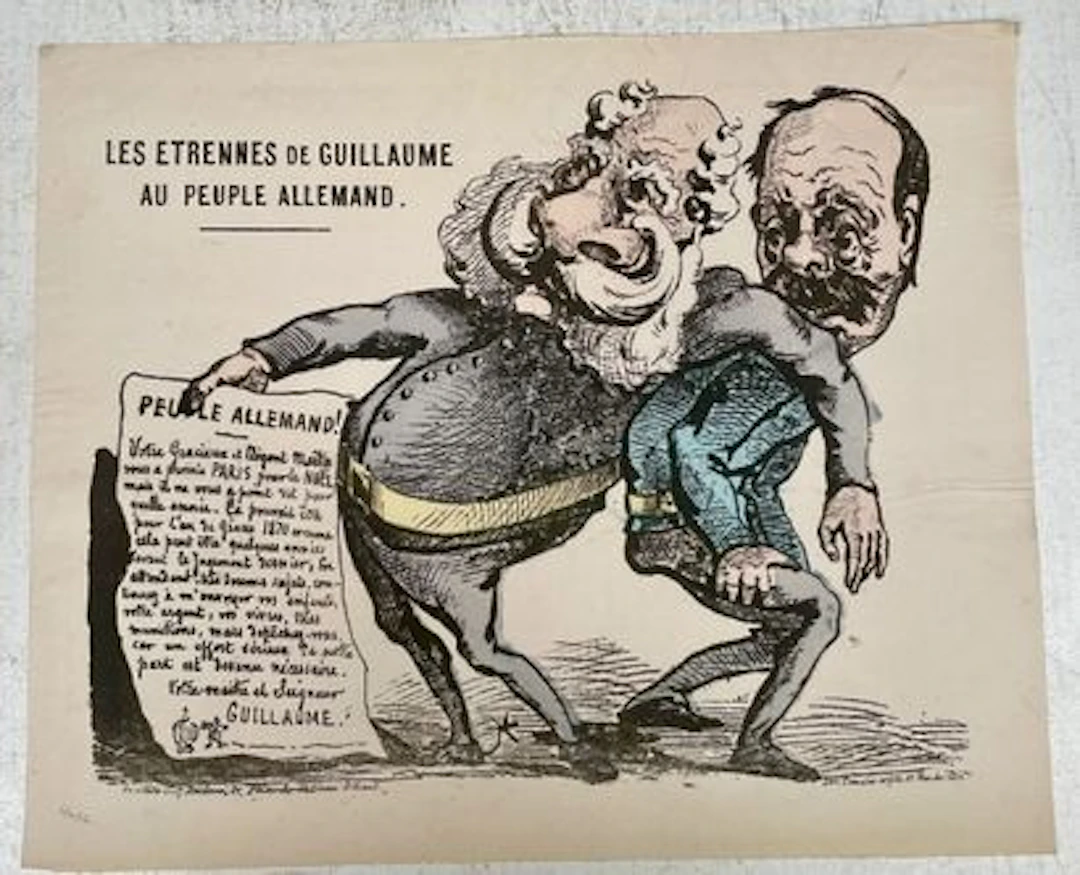 HADOL — « LES ÉTRENNES DE GUILLAUME AU PEUPLE ALLEMAND » - Lot 127