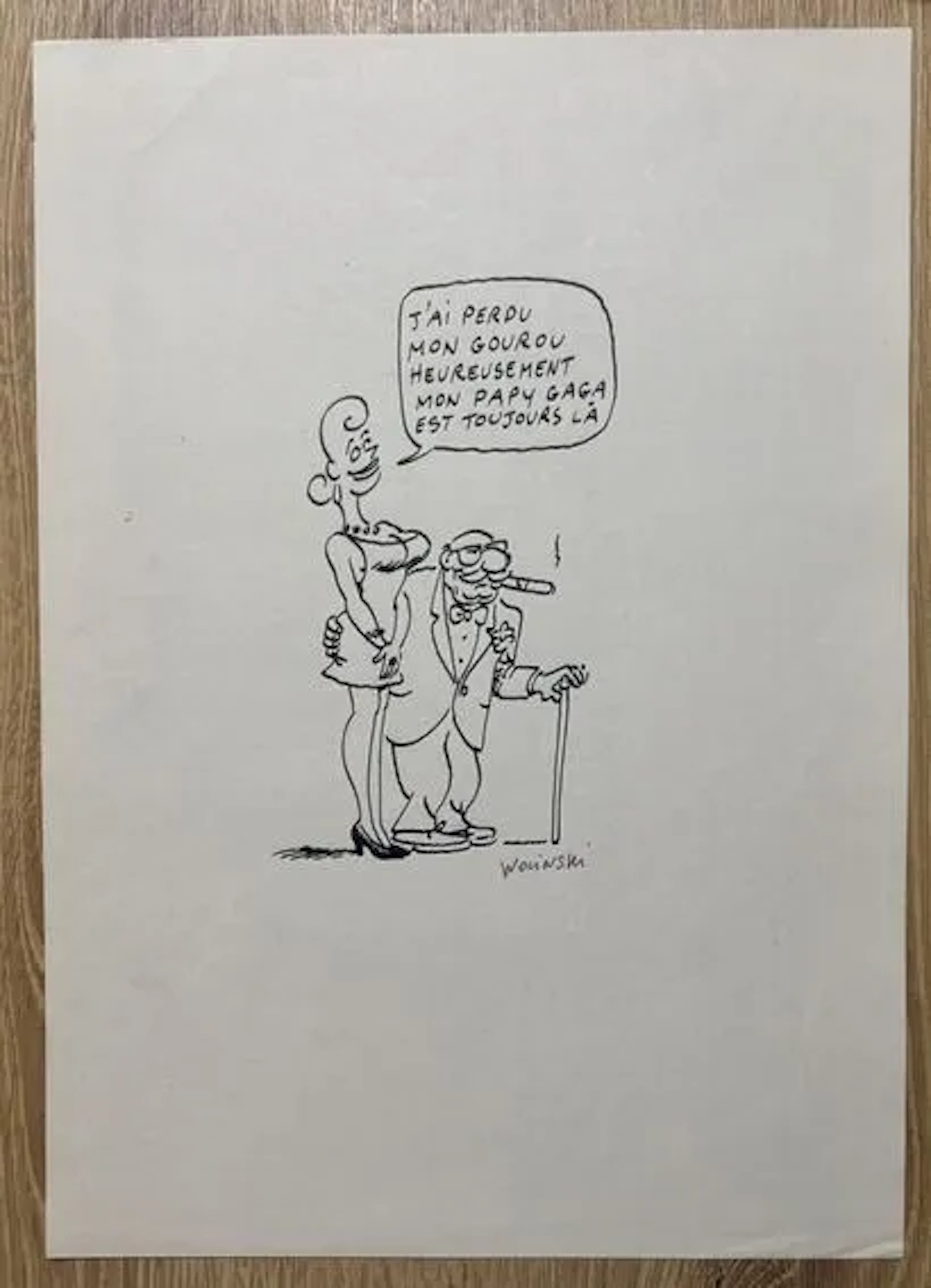 WOLINSKI (Georges) — “I’ve Lost My Guru” - Lot 300