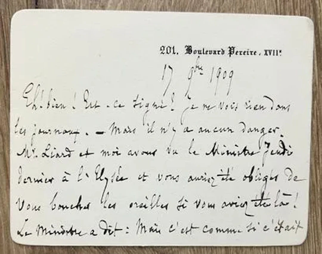 DUBOIS (Théodore) (1837–1924), French composer, organist, an - Lot 128