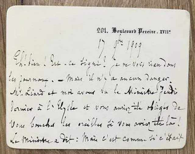 DUBOIS (Théodore) (1837–1924), French composer, organist, an - Lot 128