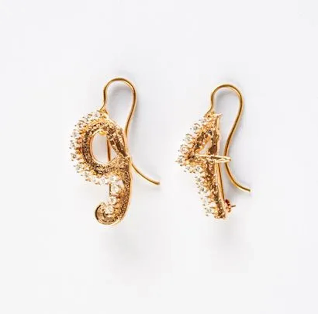 NUMBER-SHAPED EARRINGS - Lot 198