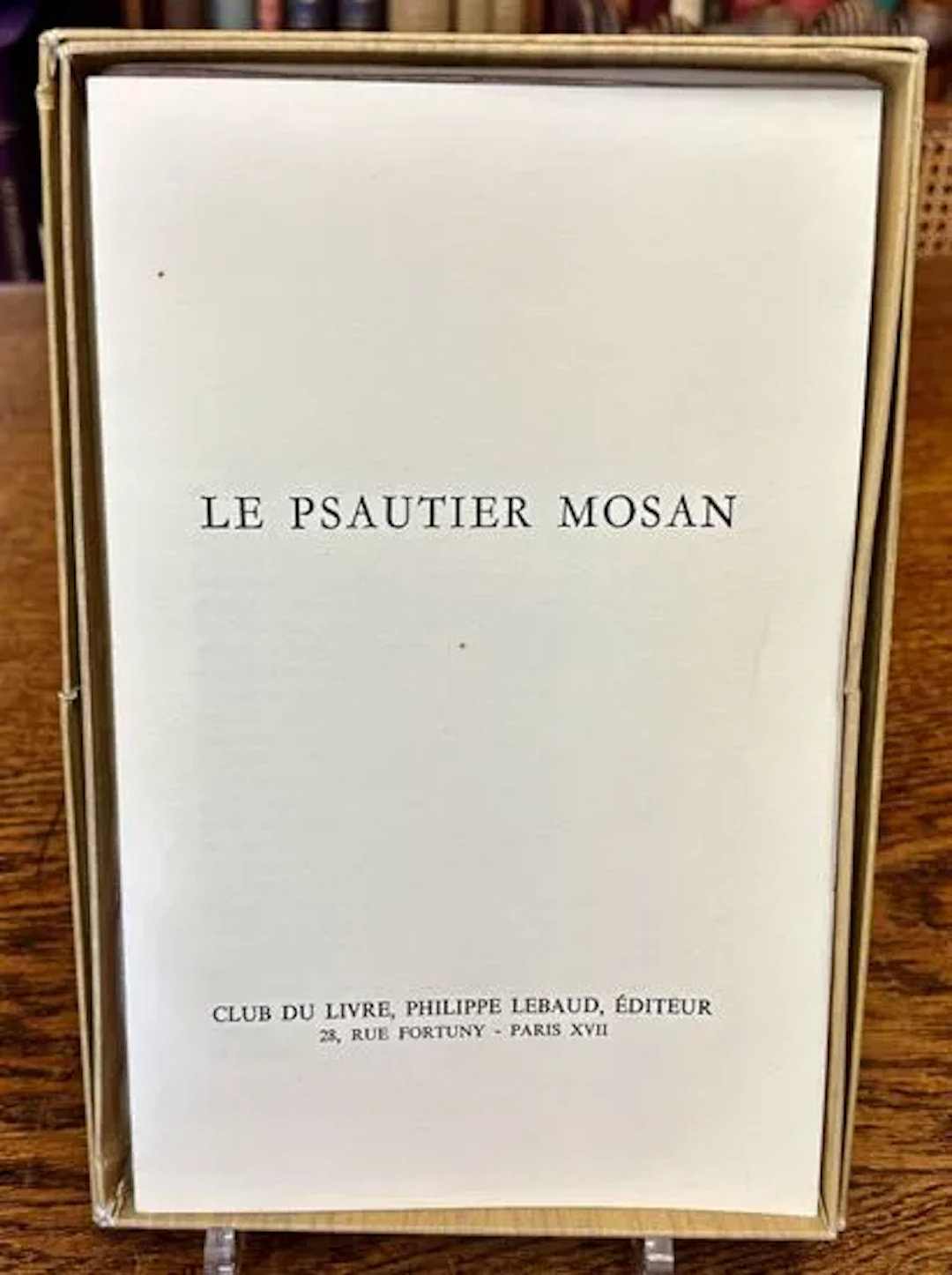 KRAMER (Manfred). Le Psautier Mosan. Paris, Club du Livre, P - Lot 151