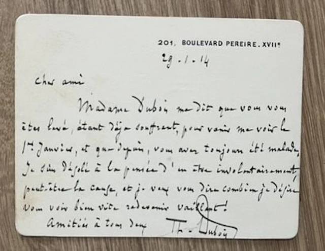 DUBOIS (Théodore) (1837-1924), compositeur, organiste et péd - Lot 121