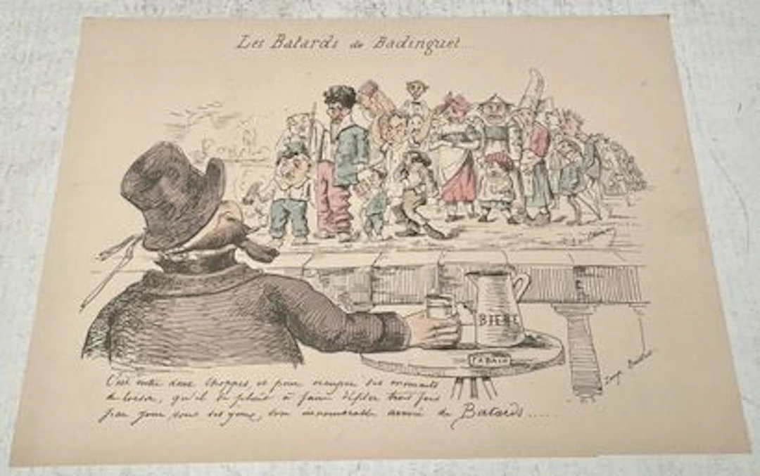 Les Bâtards de Badinguet — épreuve coloriée - Lot 222