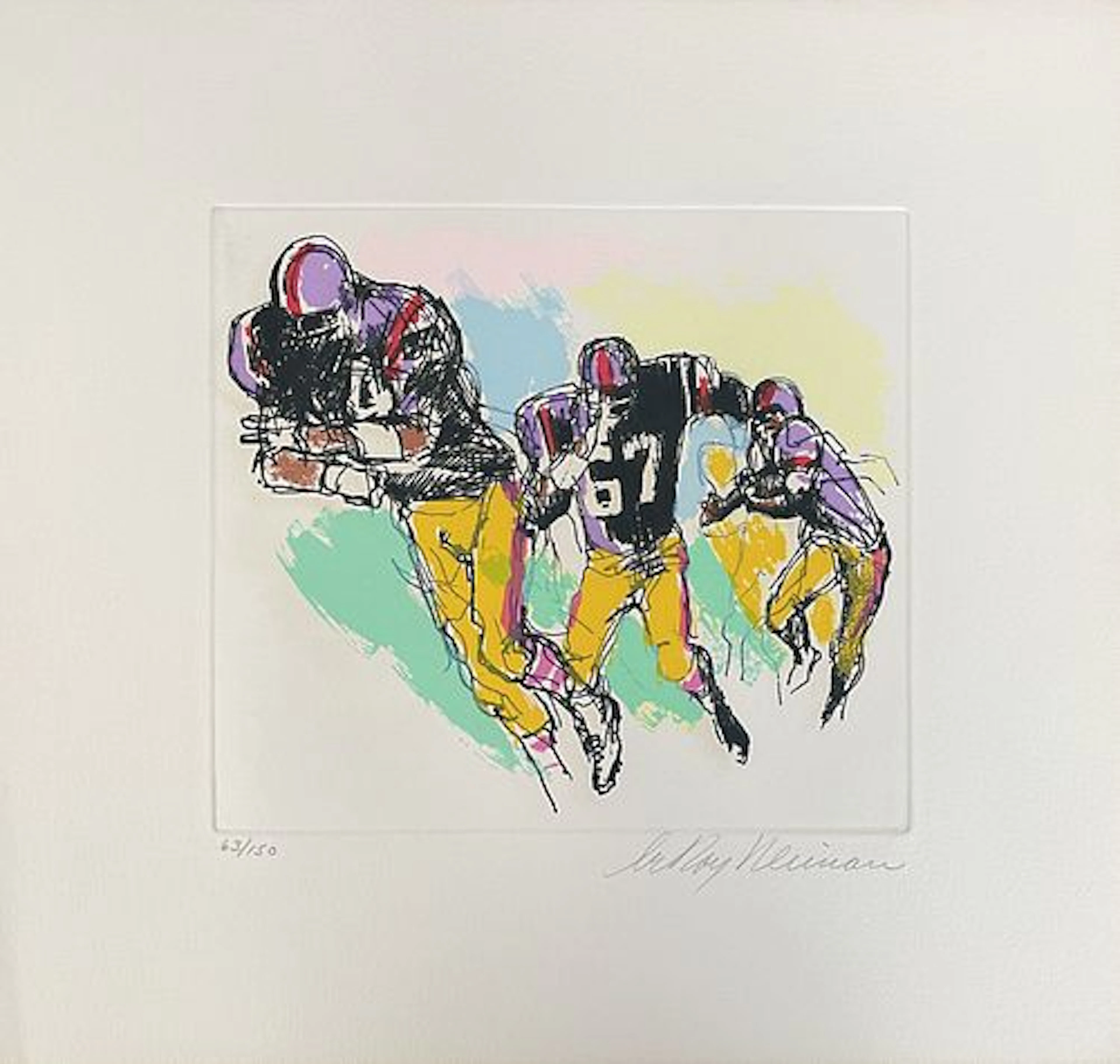 Leroy Neiman - Football 6