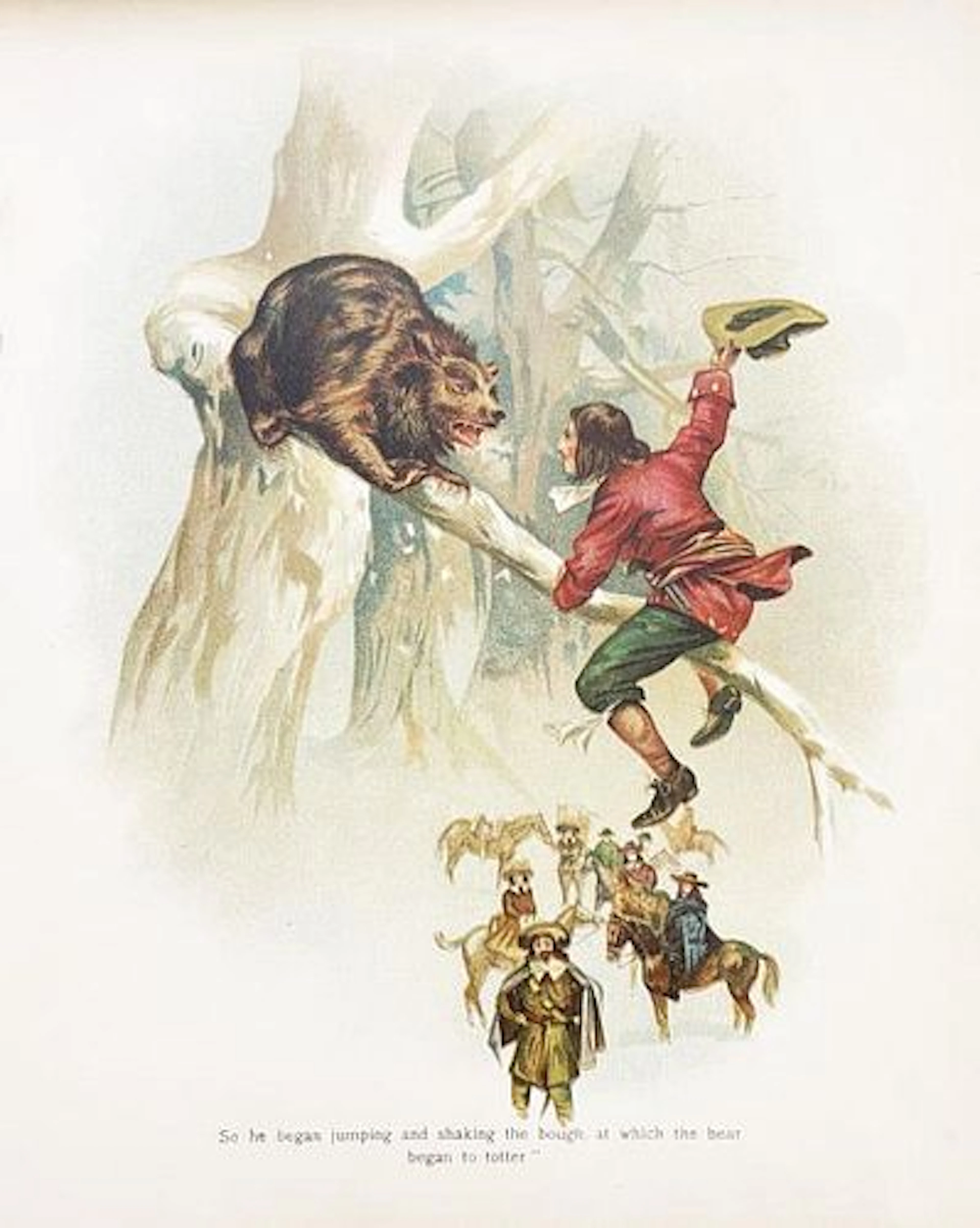 Antique Print Joseph Finnemore - Robinsone Crusoe Chromolithograph I