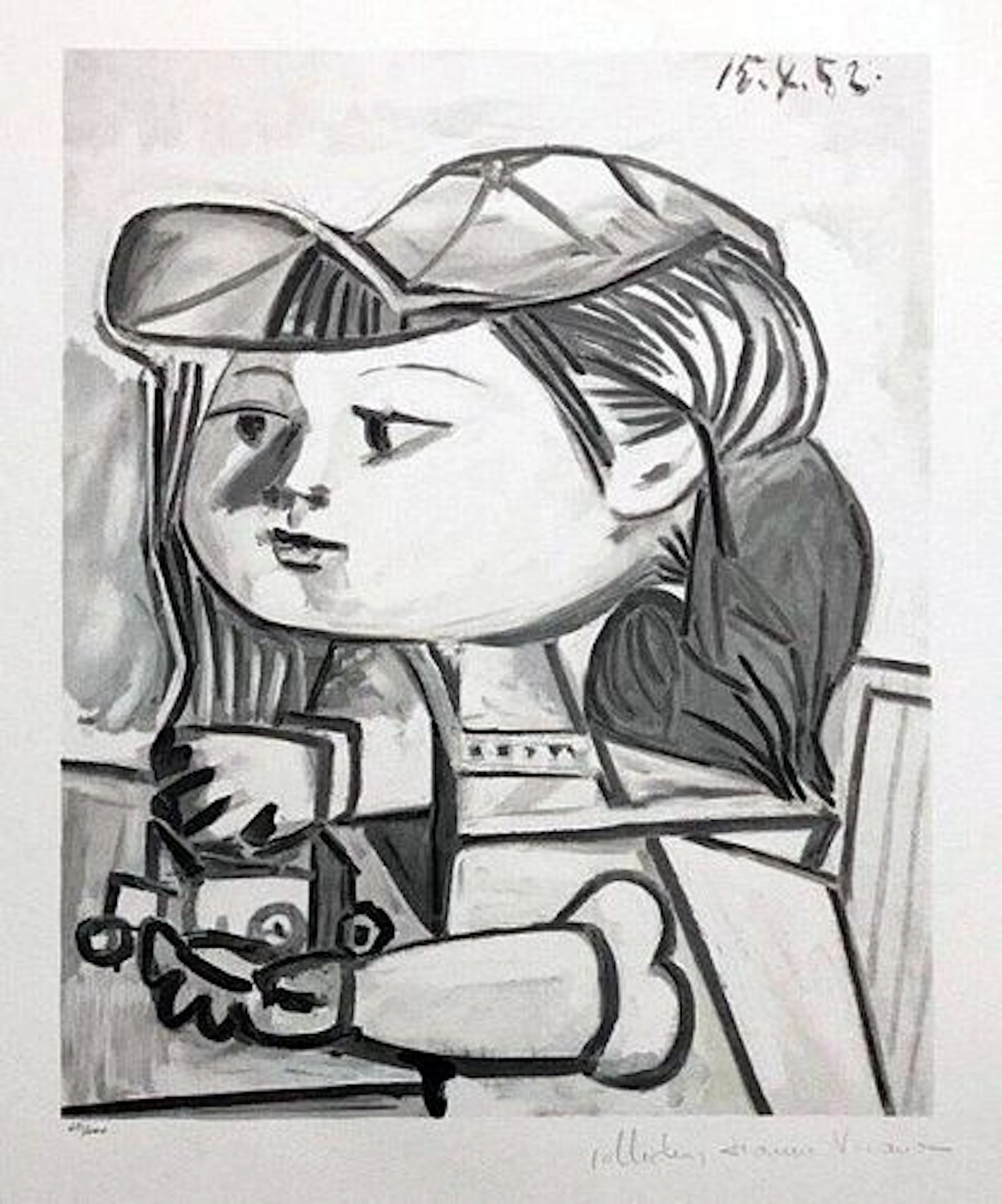 Pablo Picasso (After) - Buste De Petite Fille