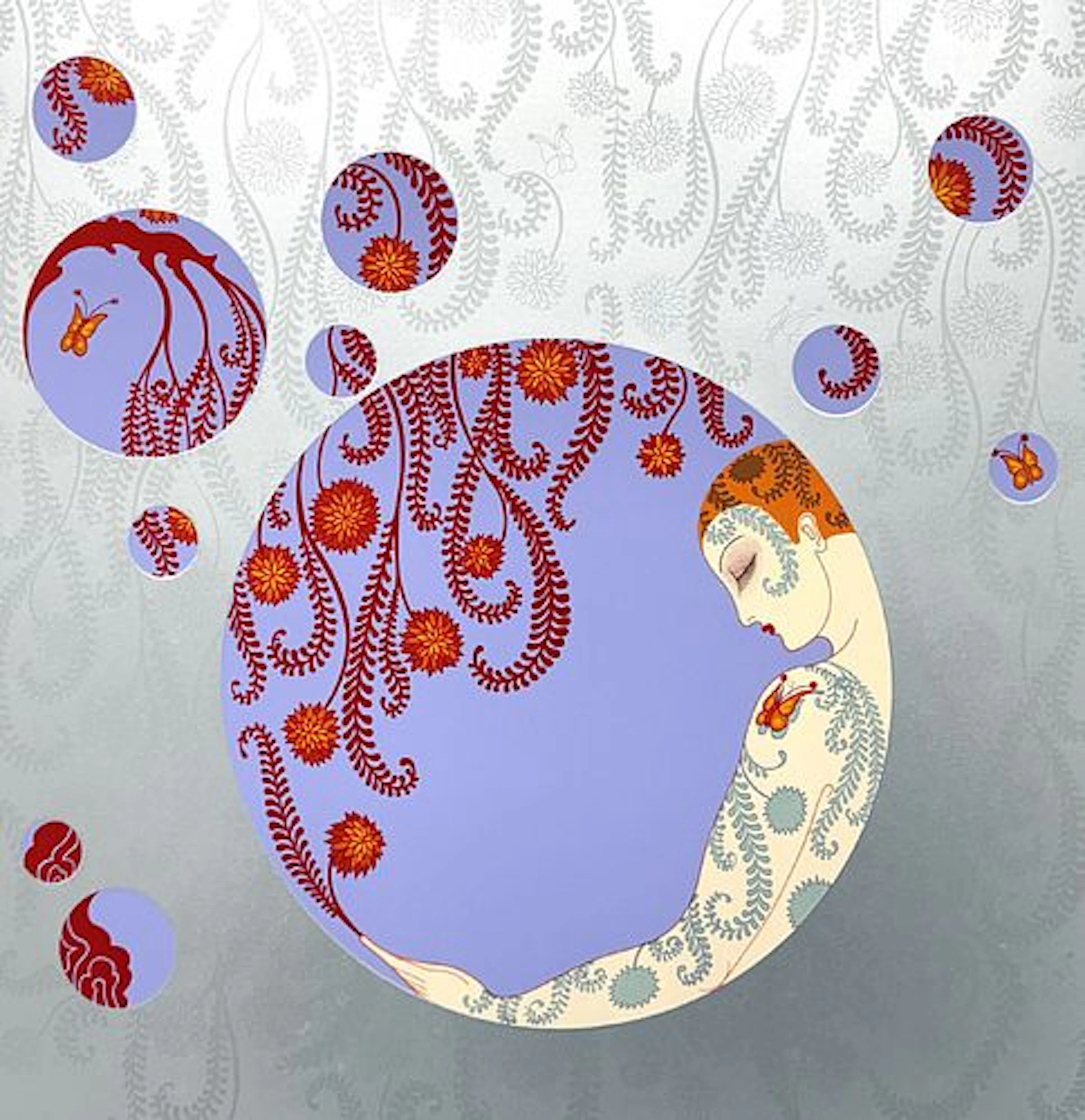 Erte - Springs Shadows I (Silver)