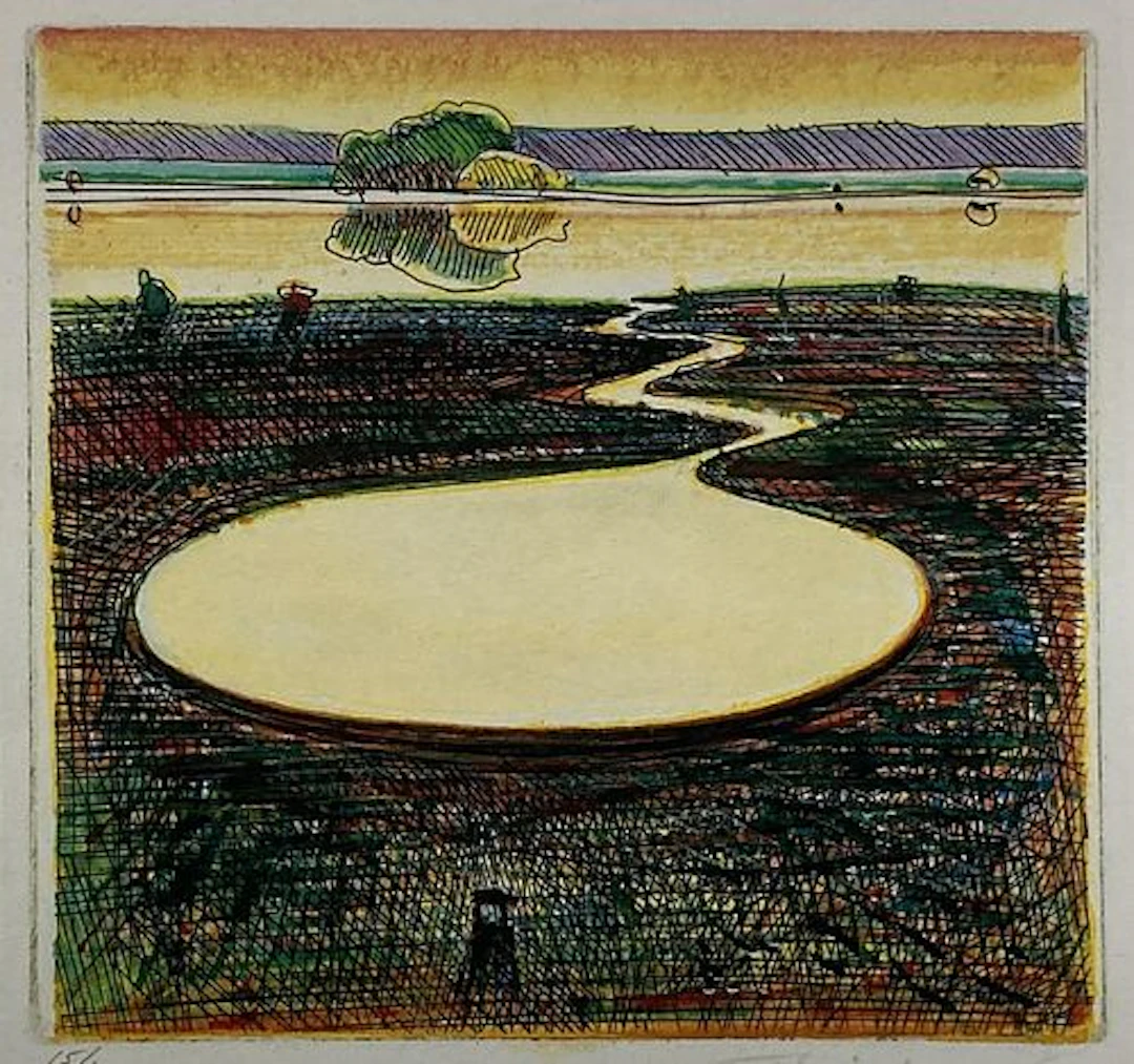 Wayne Thiebaud - Farm Pond