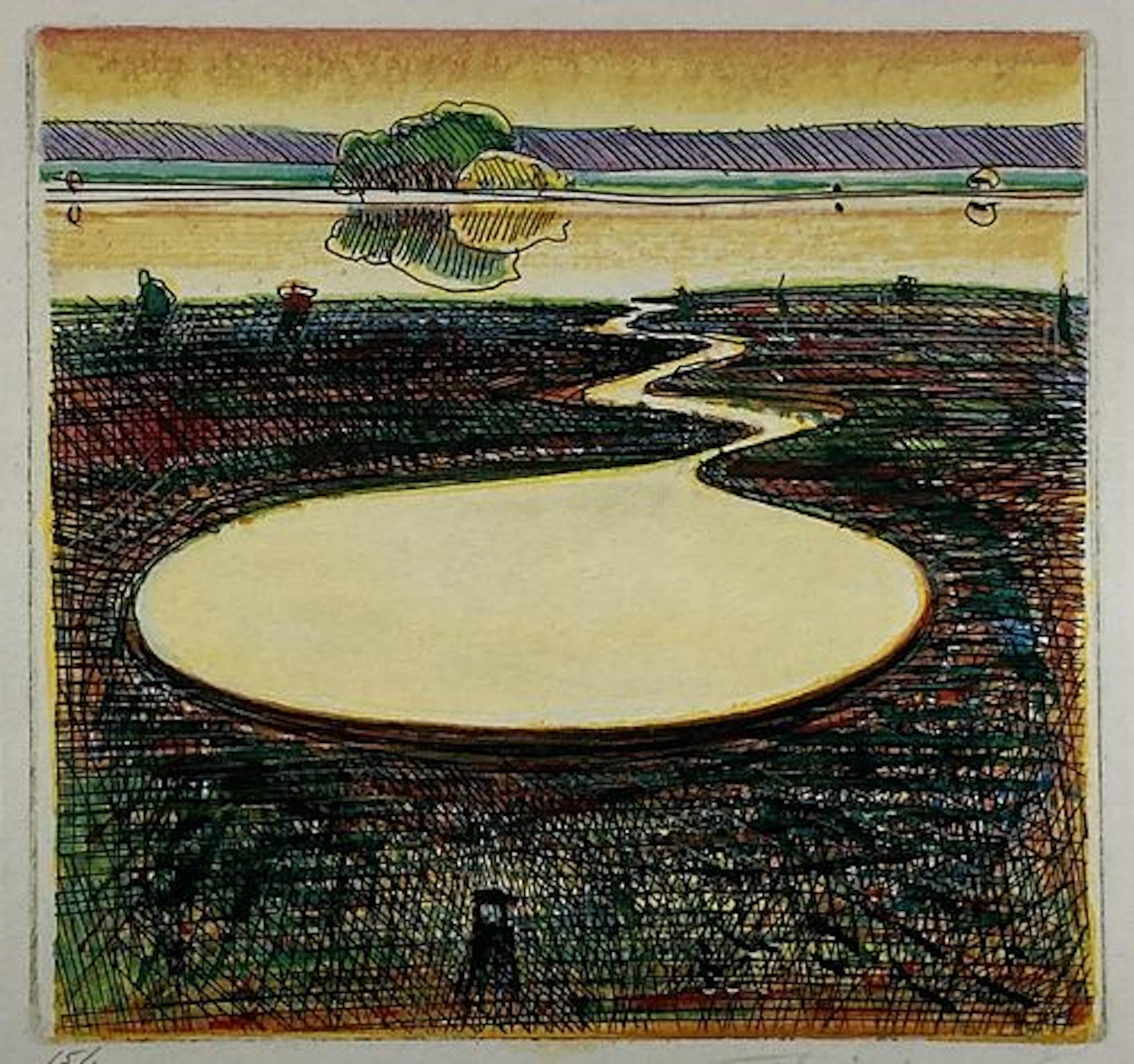 Wayne Thiebaud - Farm Pond