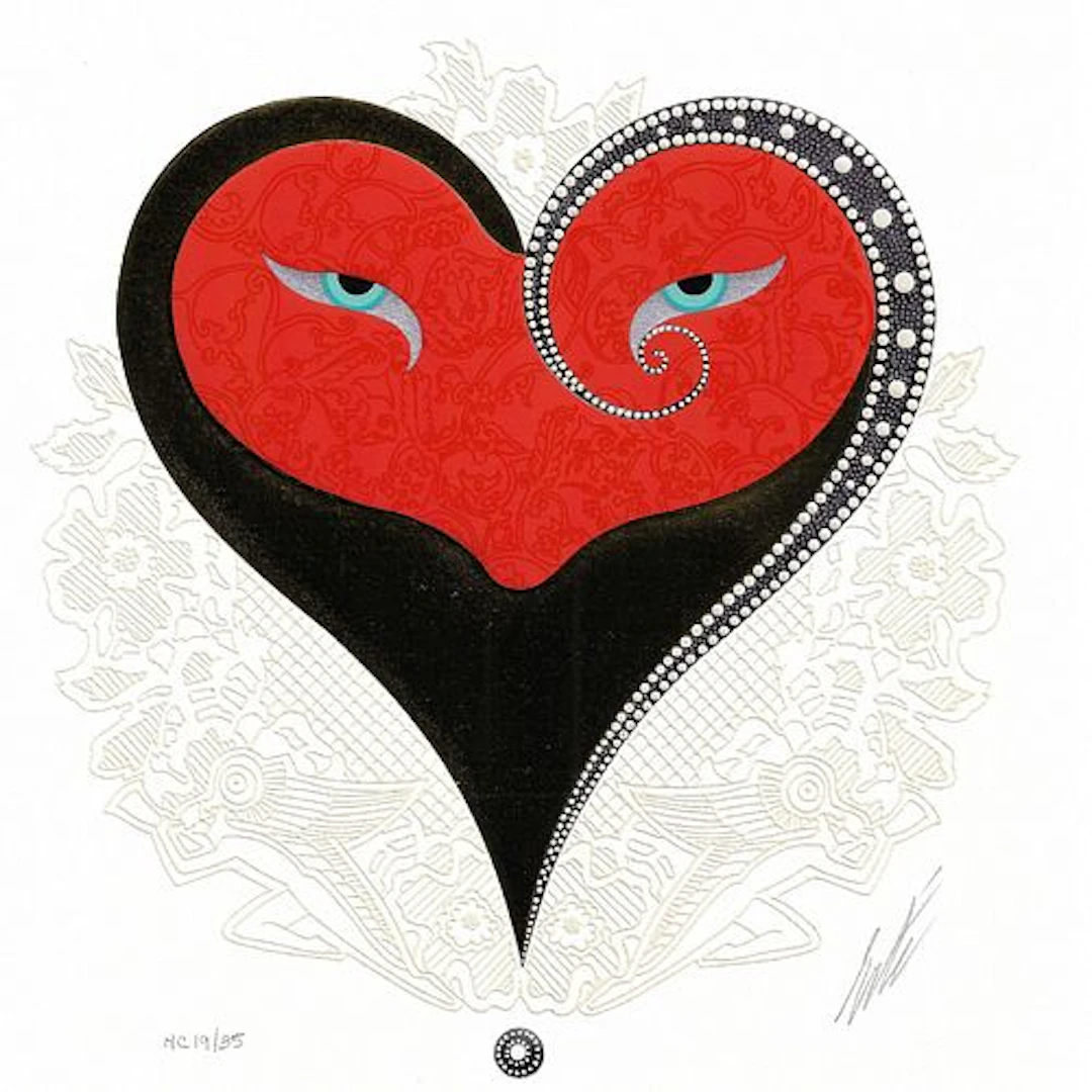 Erte - Heart II (Red)