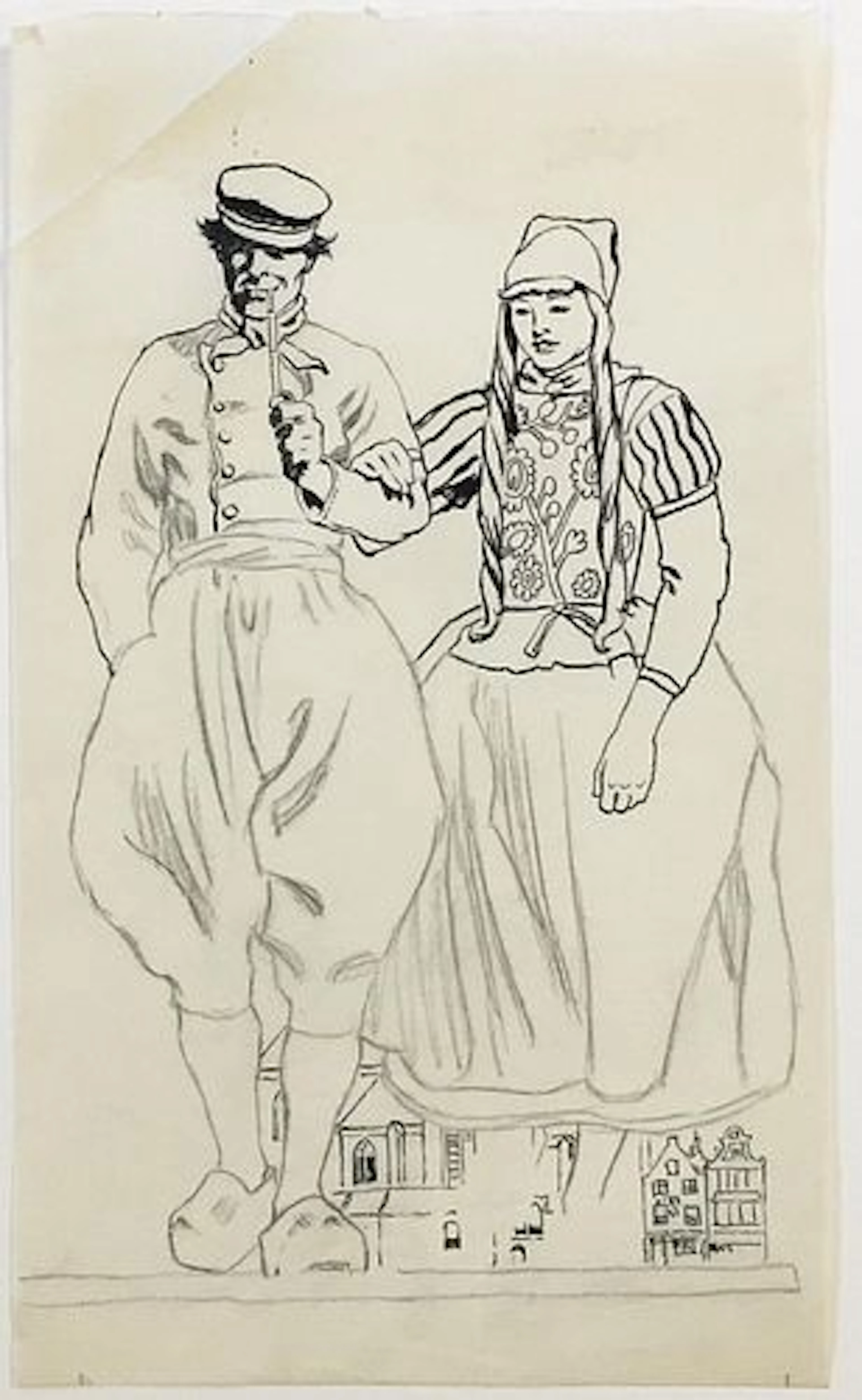Edward Penfield - Dutch Couple 1
