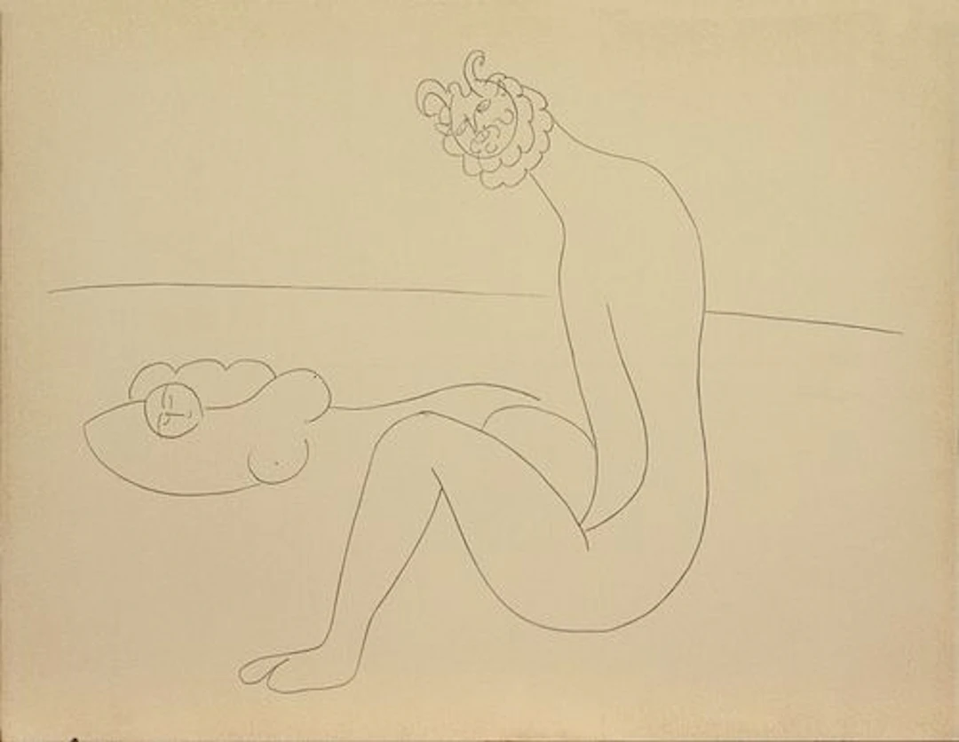 Pablo Picasso - Untitled from "Mes dessins d'Antibes"