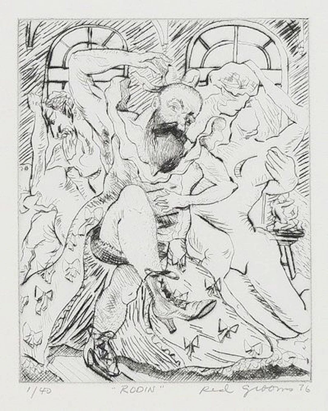 Red Grooms - Rodin